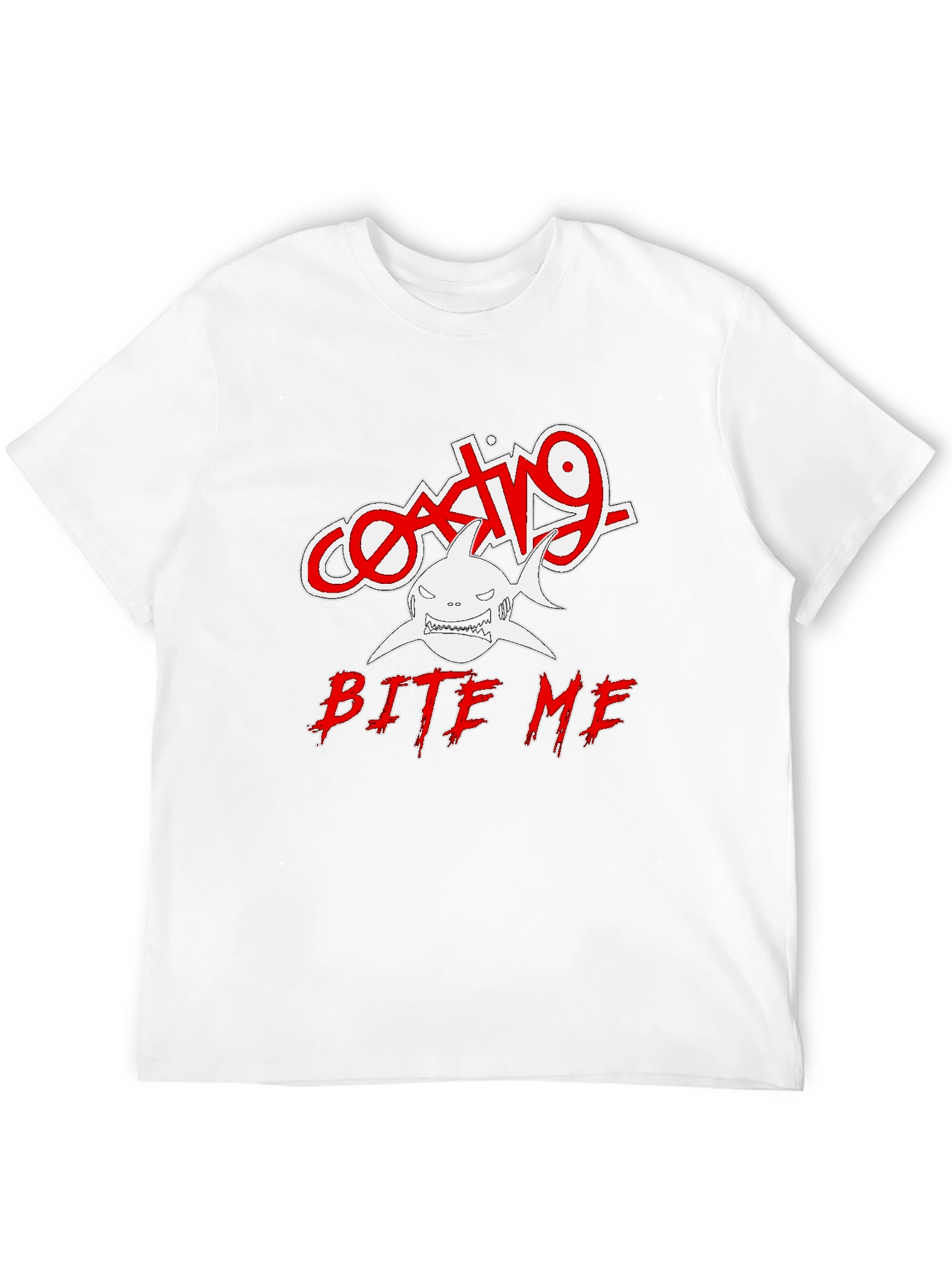 Bite Me Graphic Tee - Shark Design