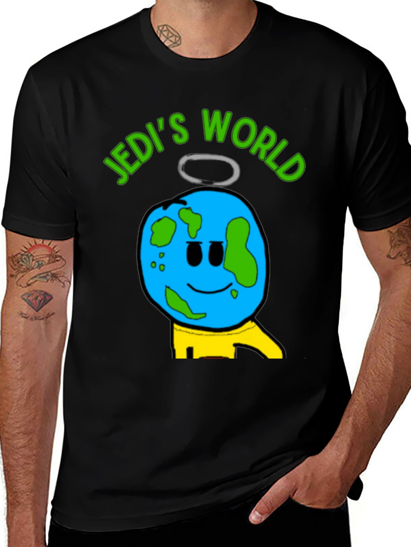 Jedis World Graphic T-Shirt - Black