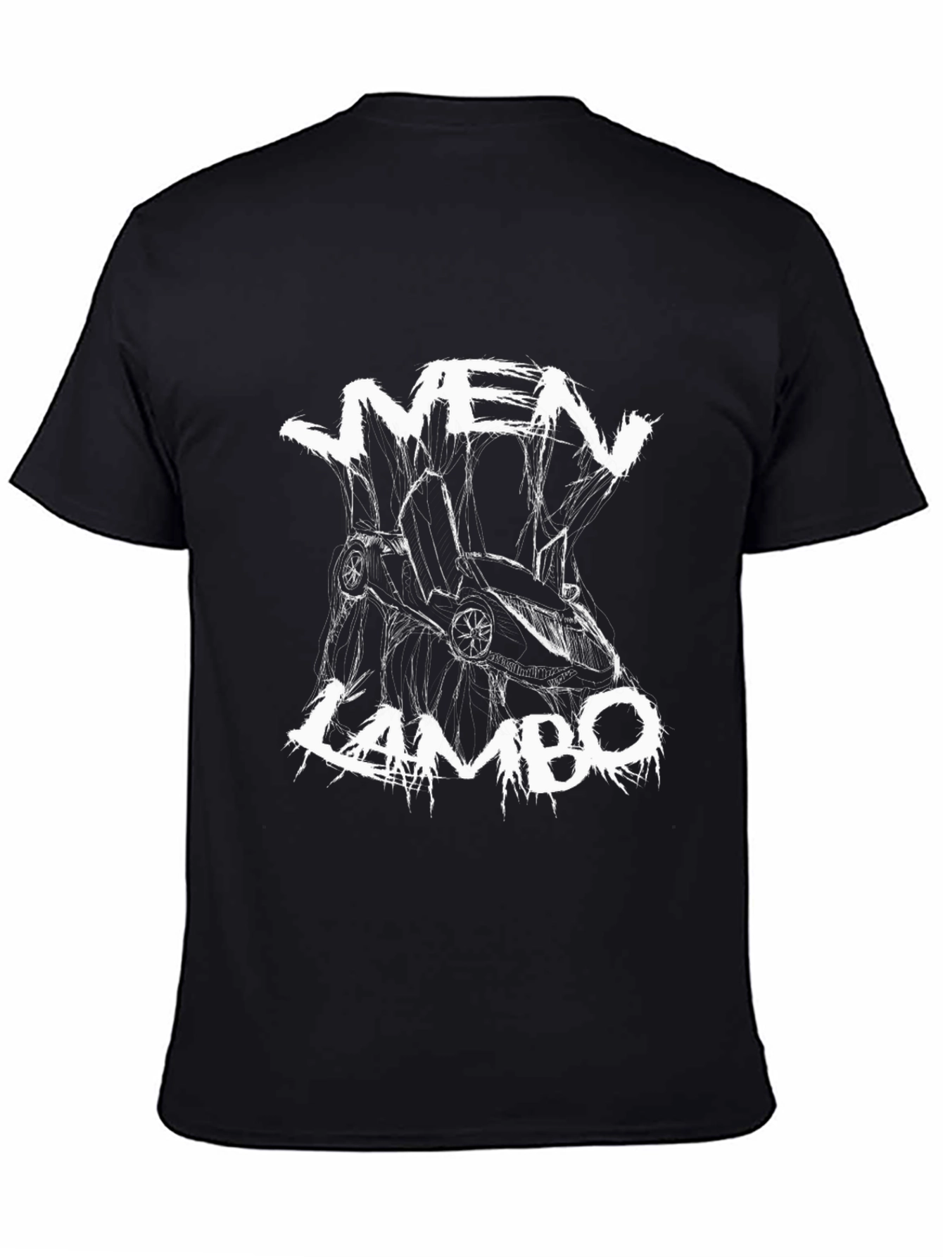 Vmen Lambo Black Graphic T-Shirt