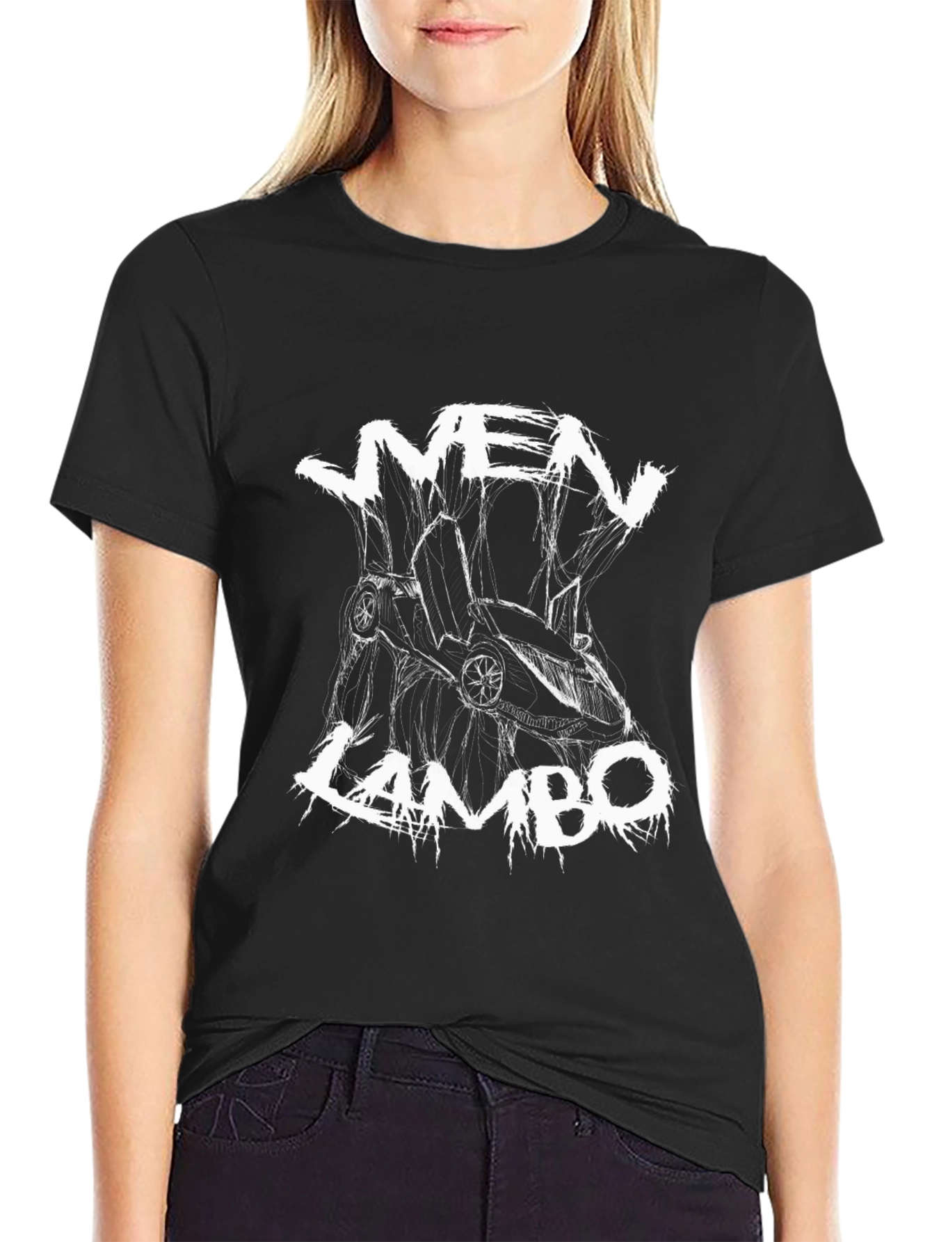 Vmen Lambo Black Graphic T-Shirt