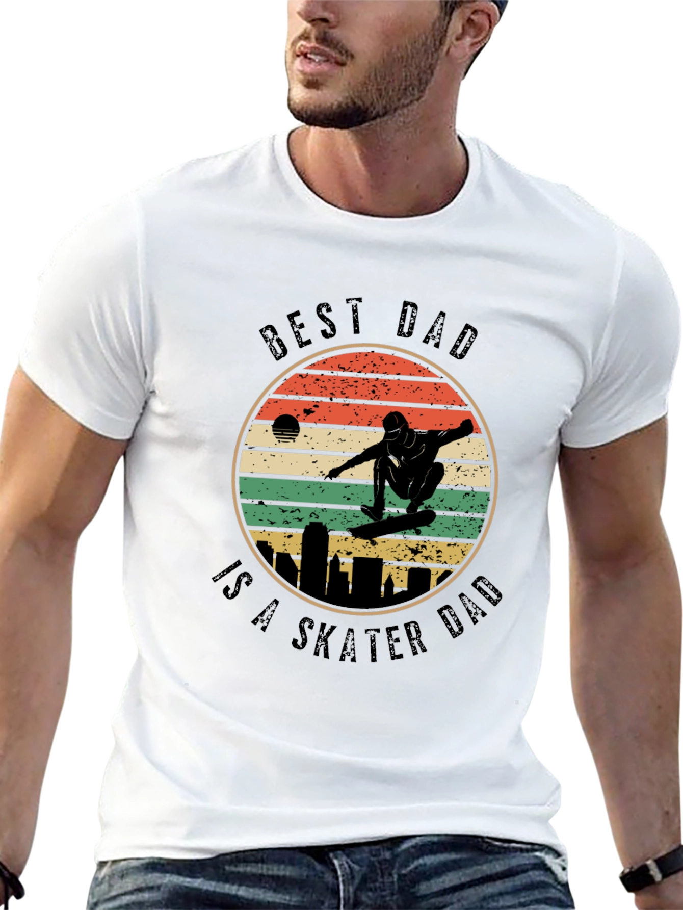 Best Skater Dad Graphic T-Shirt