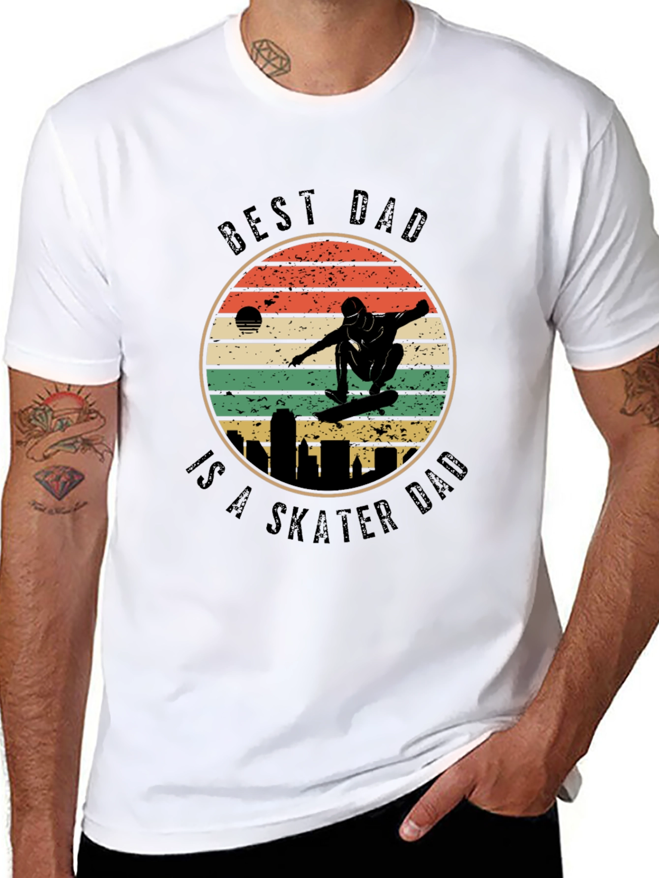 Best Skater Dad Graphic T-Shirt