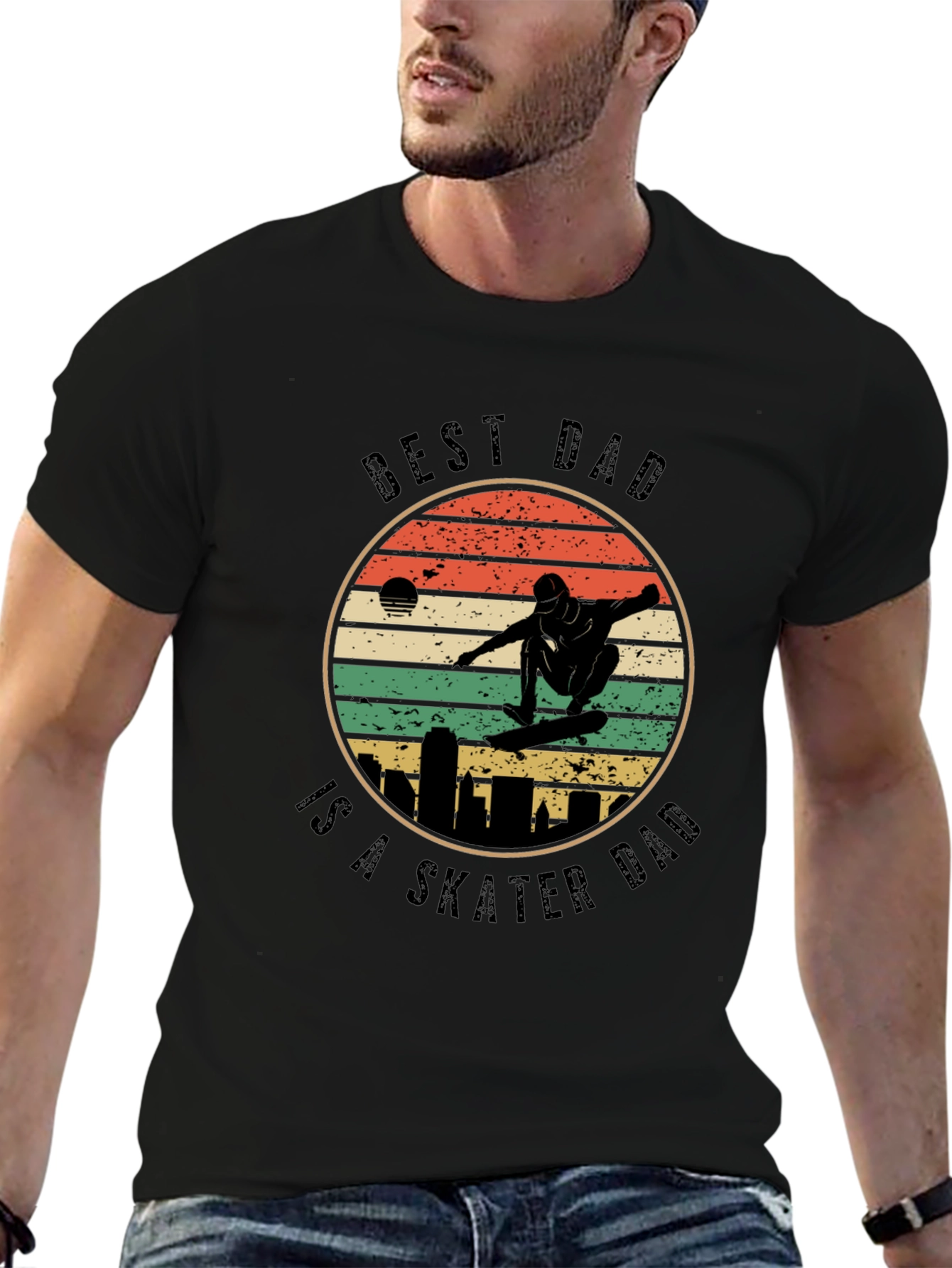 Best Skater Dad Graphic T-Shirt