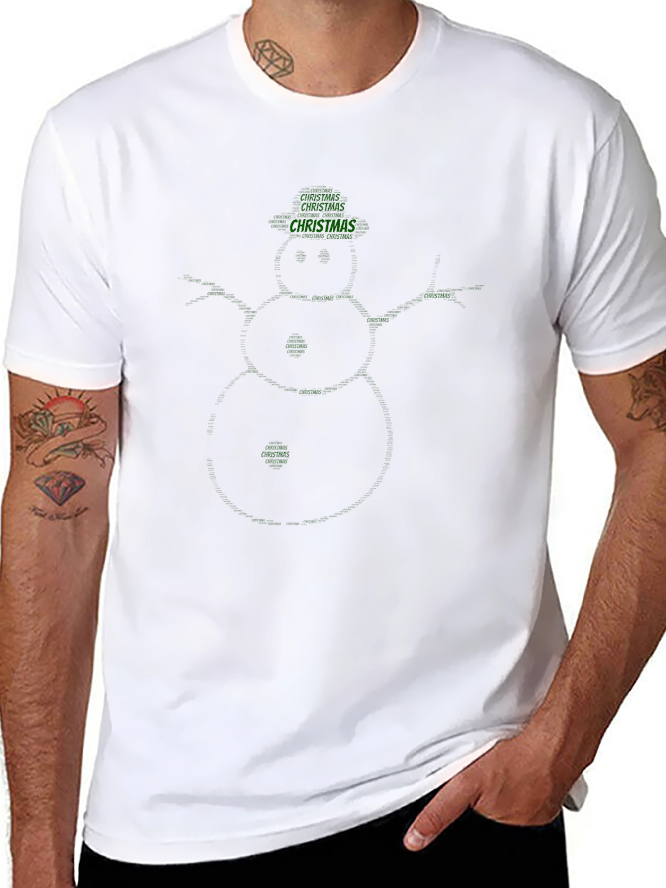 Christmas Pattern T-Shirt - Festive Holiday Wear