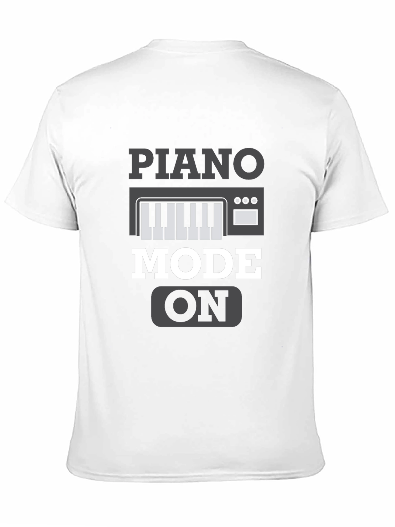 Piano Mode On Graphic Tee - Music Lover Shirt