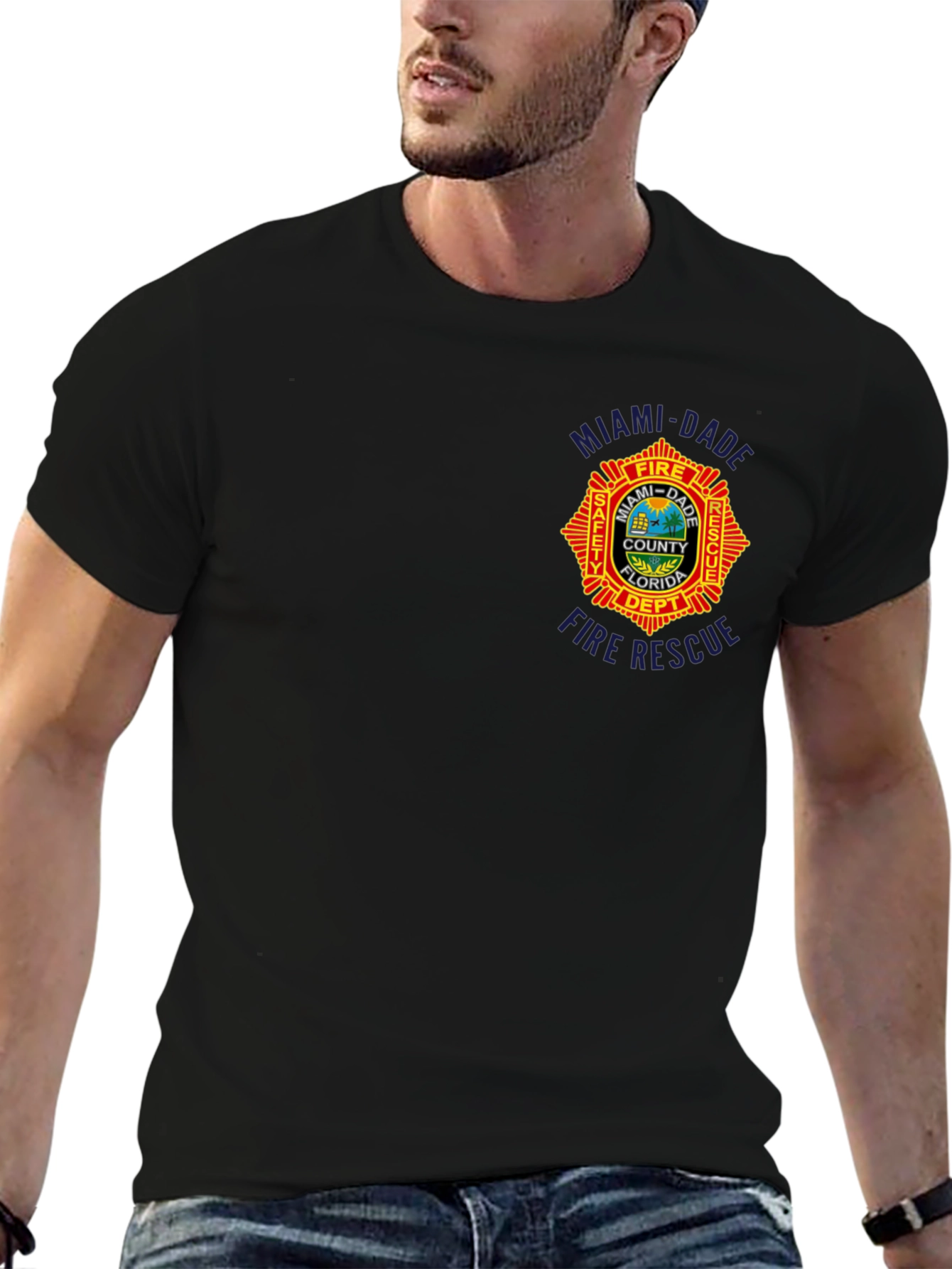 Miami Dade Fire Rescue Department Graphic T-Shirt