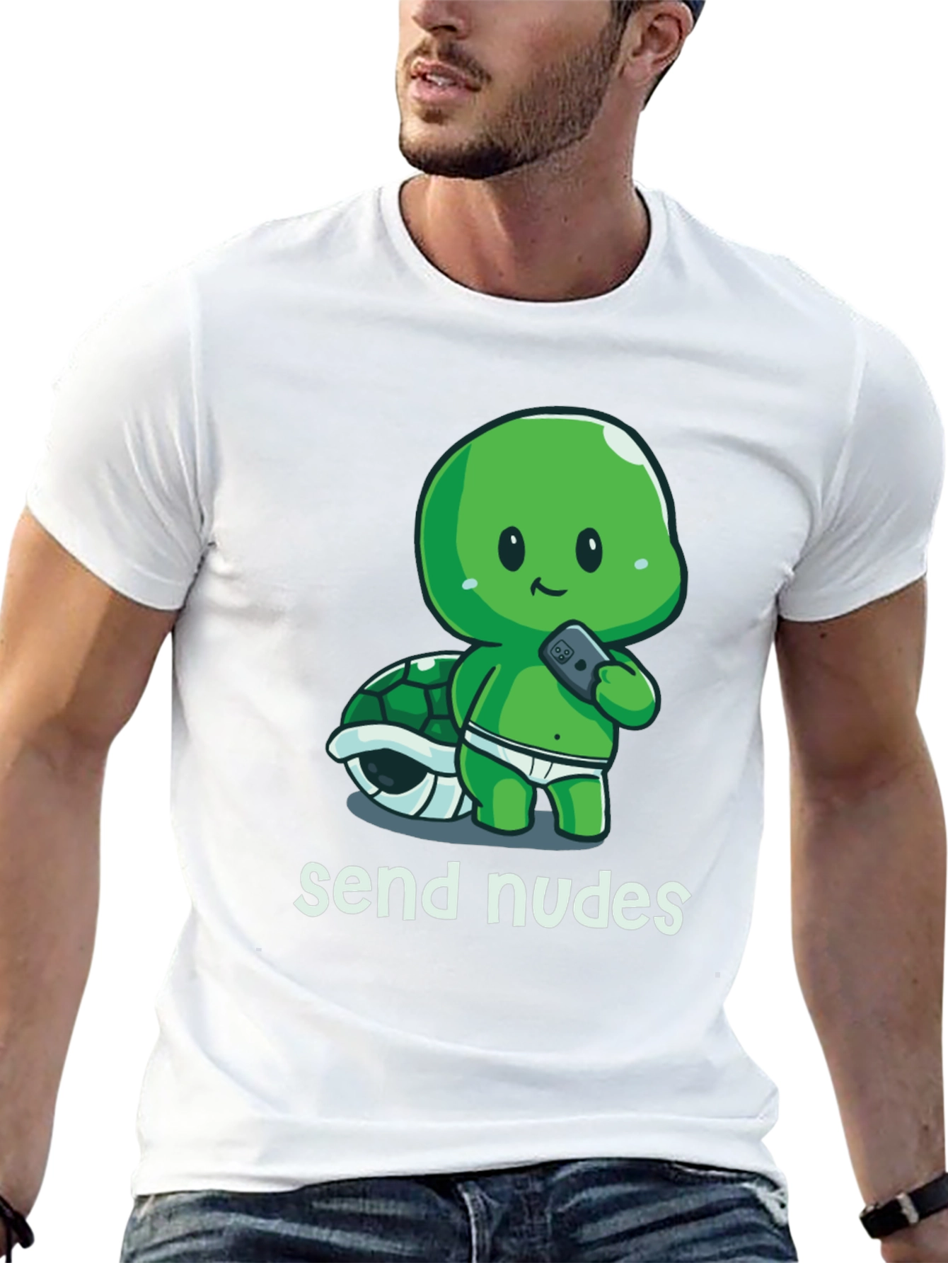 Send Nudes Turtle T-Shirt - Funny Graphic Tee
