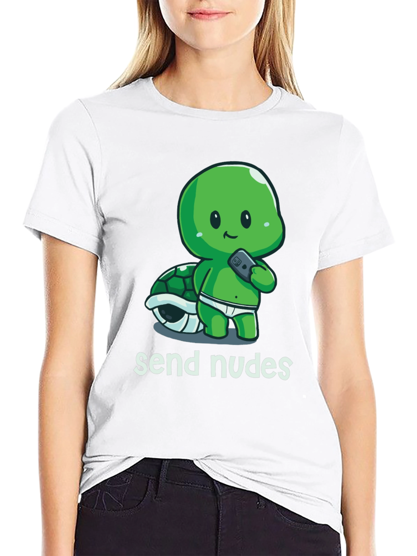 Send Nudes Turtle T-Shirt - Funny Graphic Tee