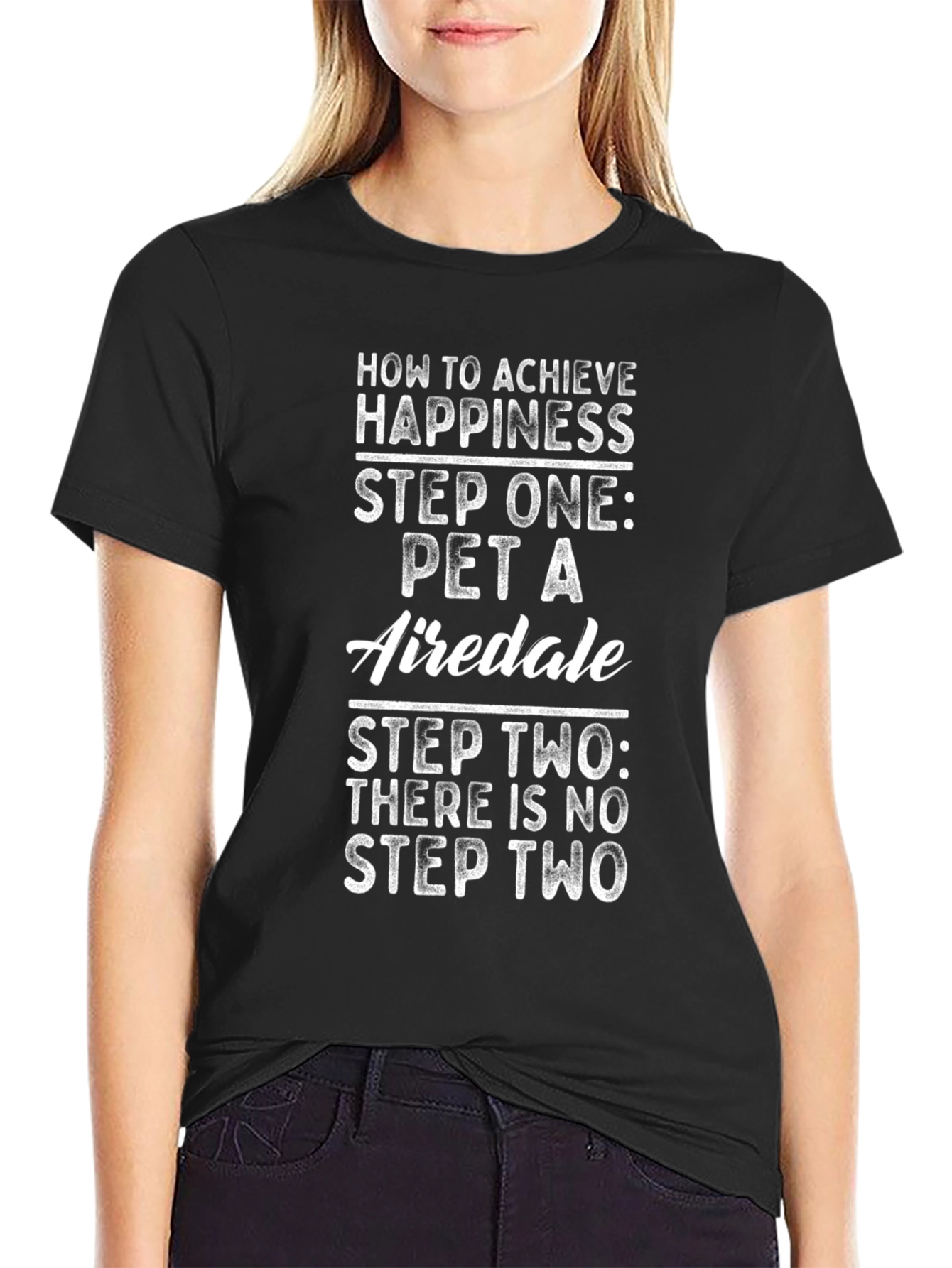 Funny Airedale Dog Happiness T-Shirt