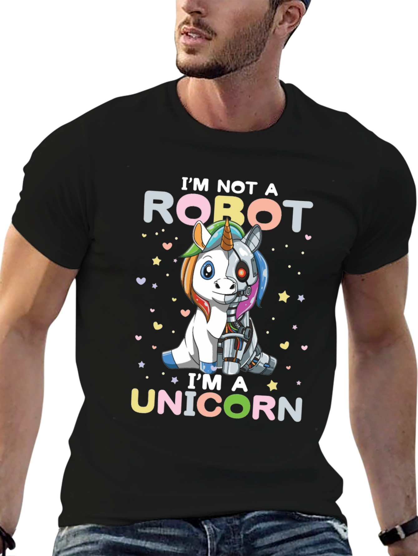 Robot Unicorn Graphic Tee