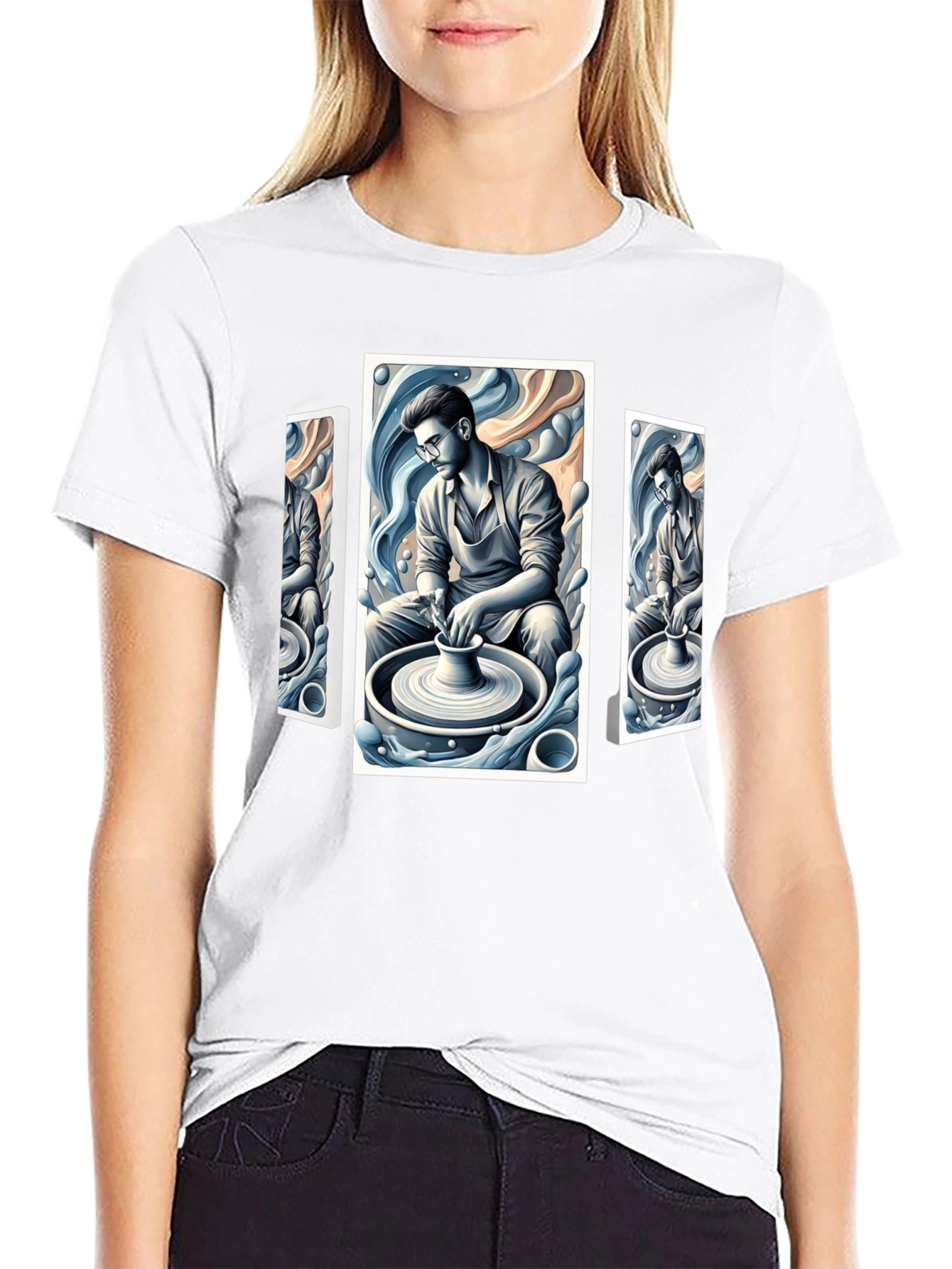 Pottery Artist Graphic T-Shirt | Unique Design