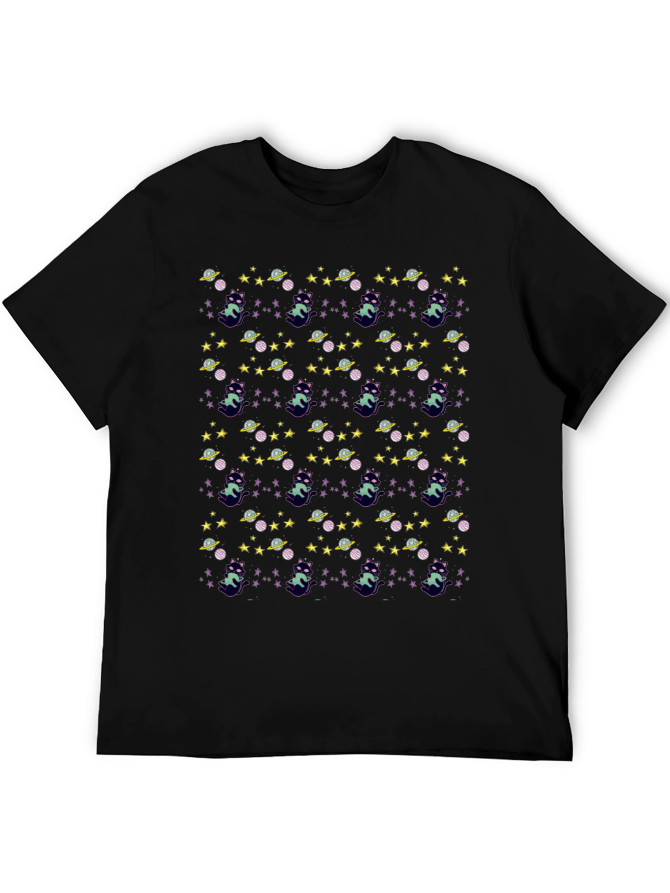 Space Cat T-Shirt - Unique Pattern Tee