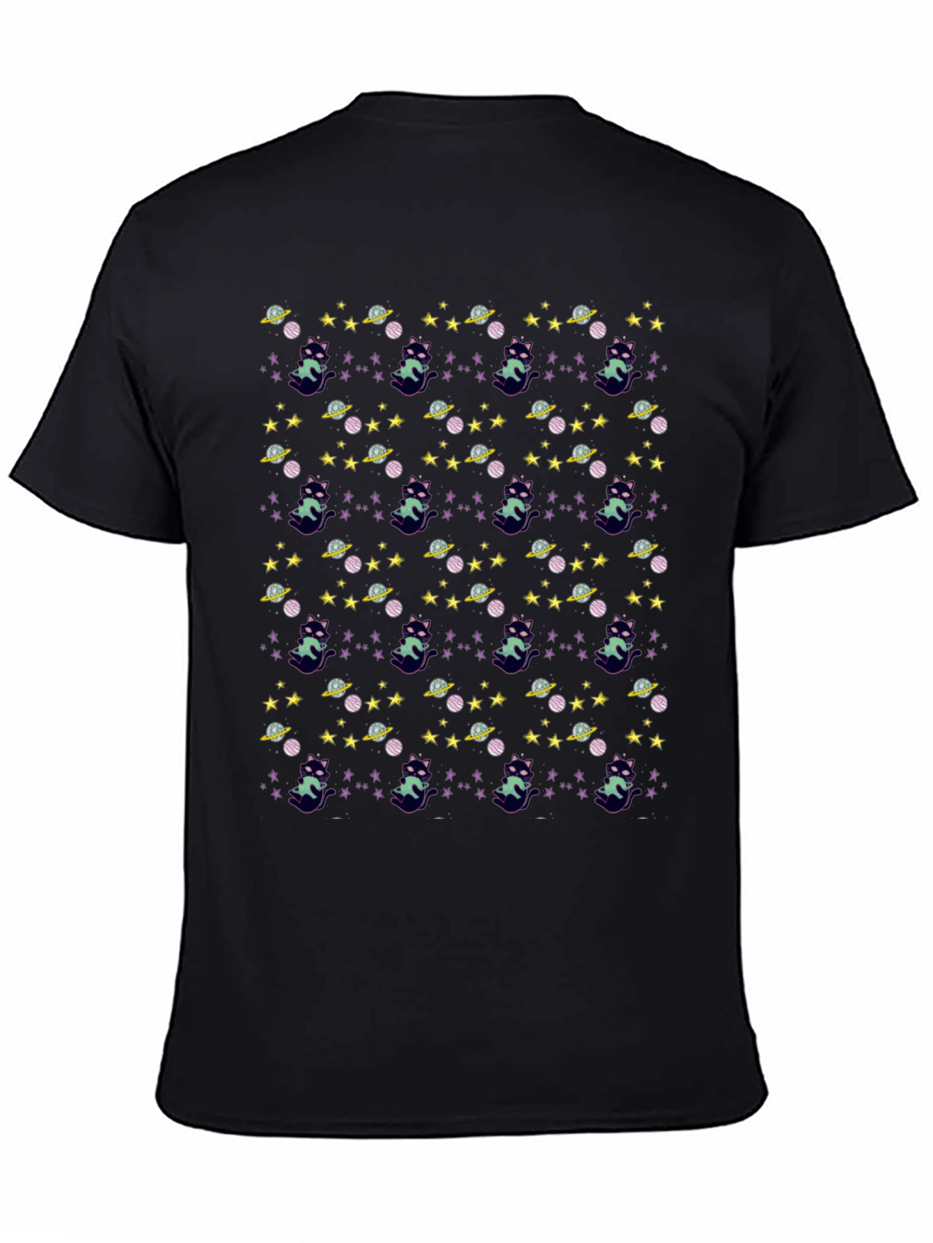 Space Cat T-Shirt - Unique Pattern Tee