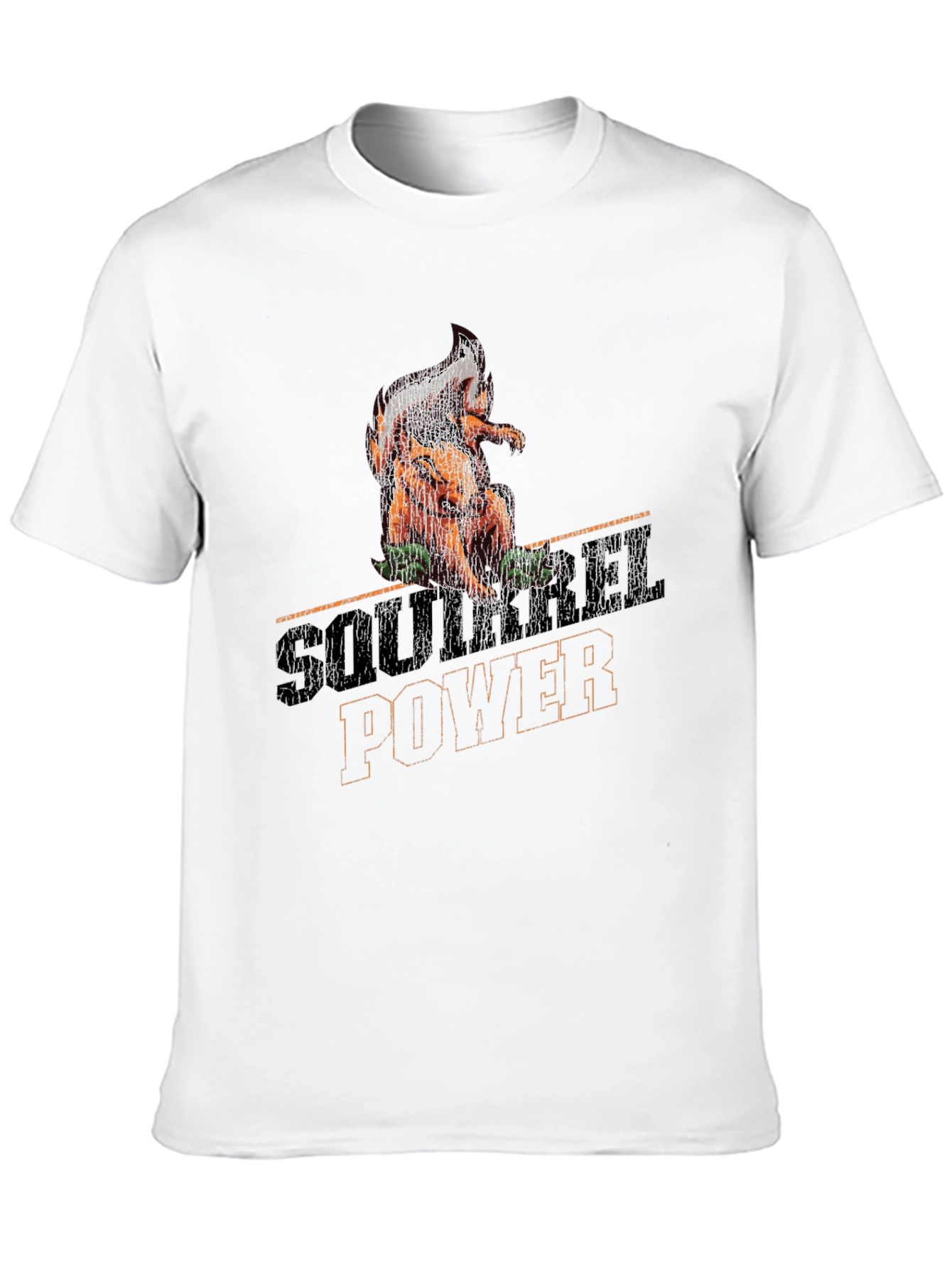 Squirrel Power Graphic Tee - Black