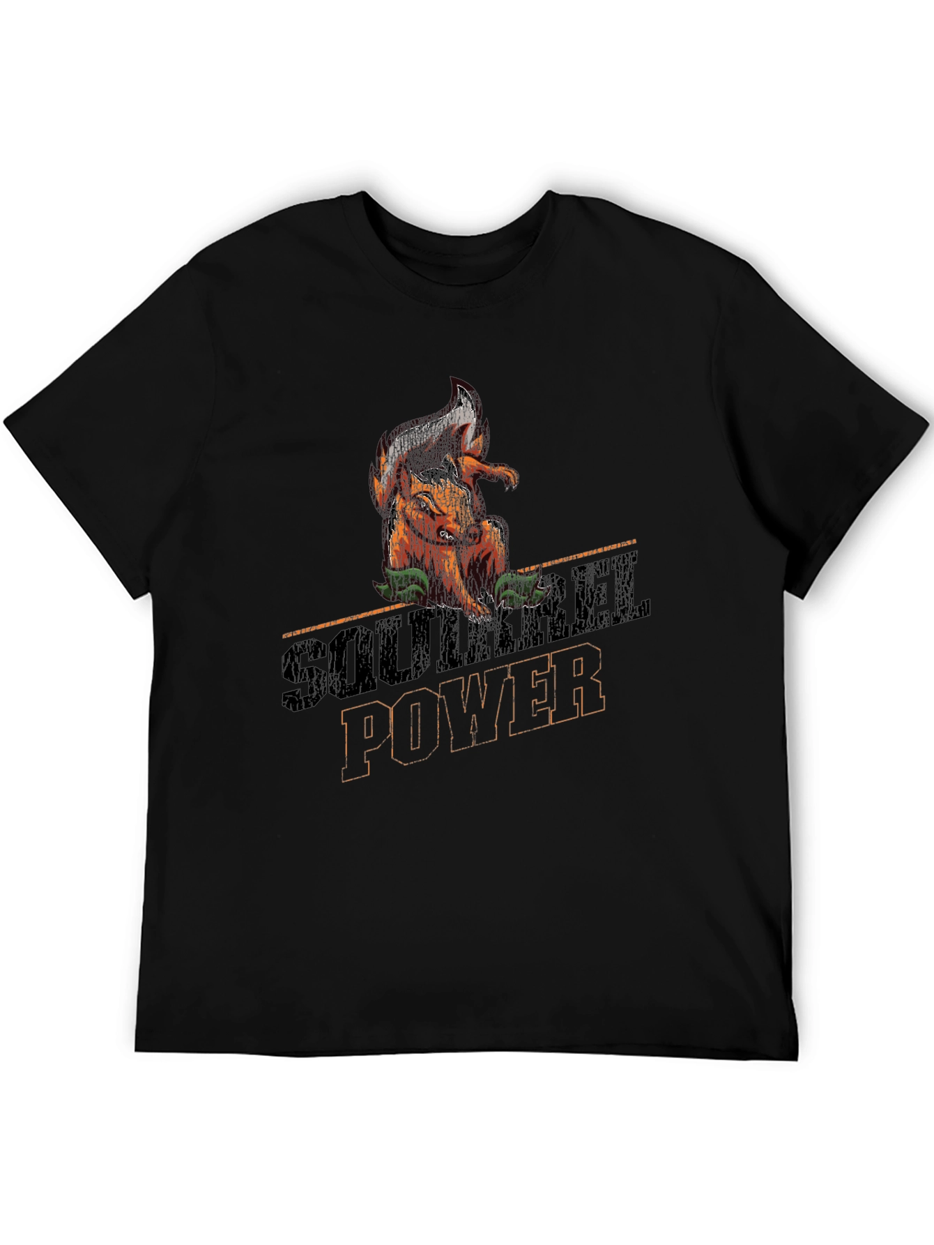 Squirrel Power Graphic Tee - Black