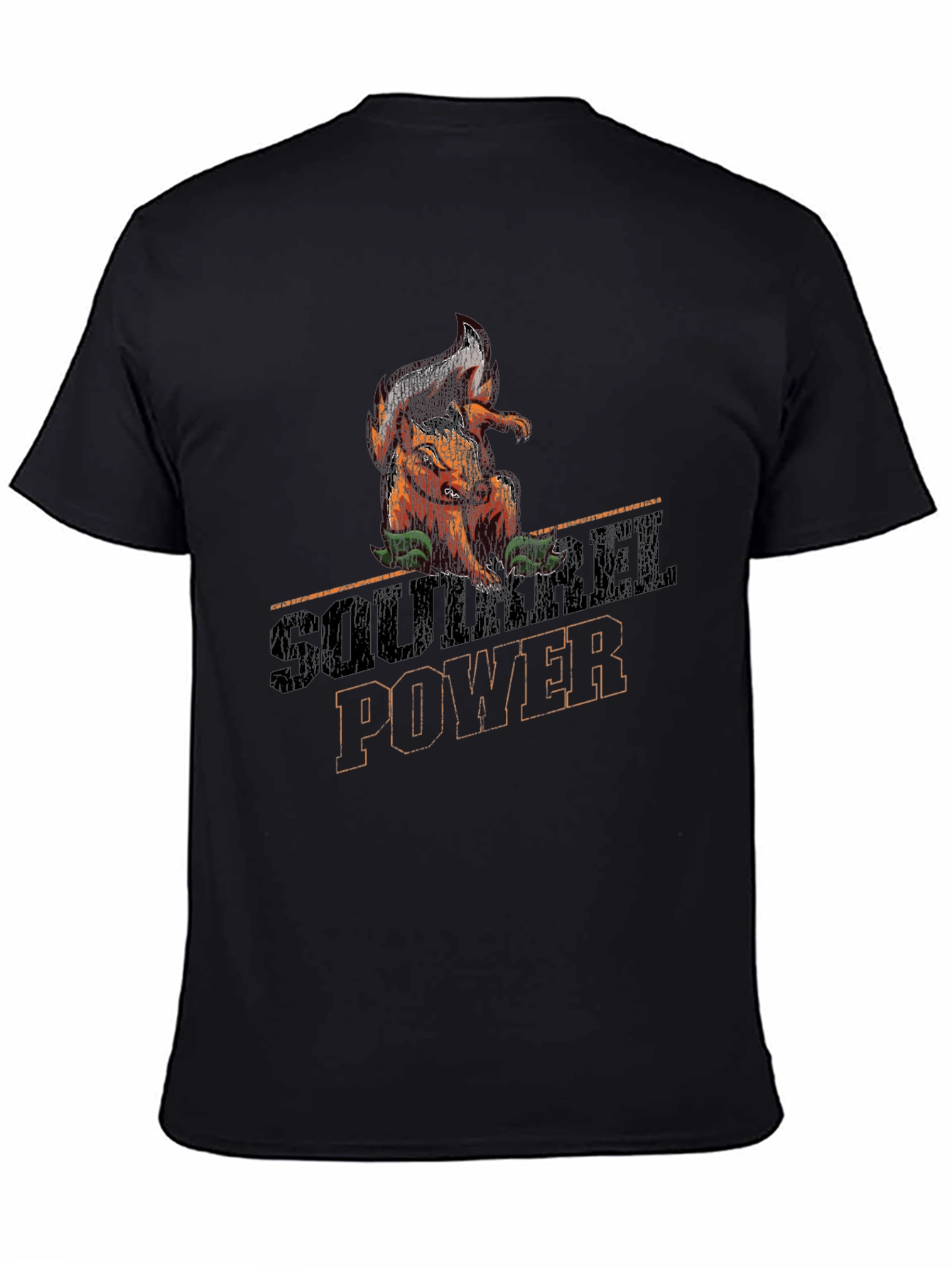 Squirrel Power Graphic Tee - Black