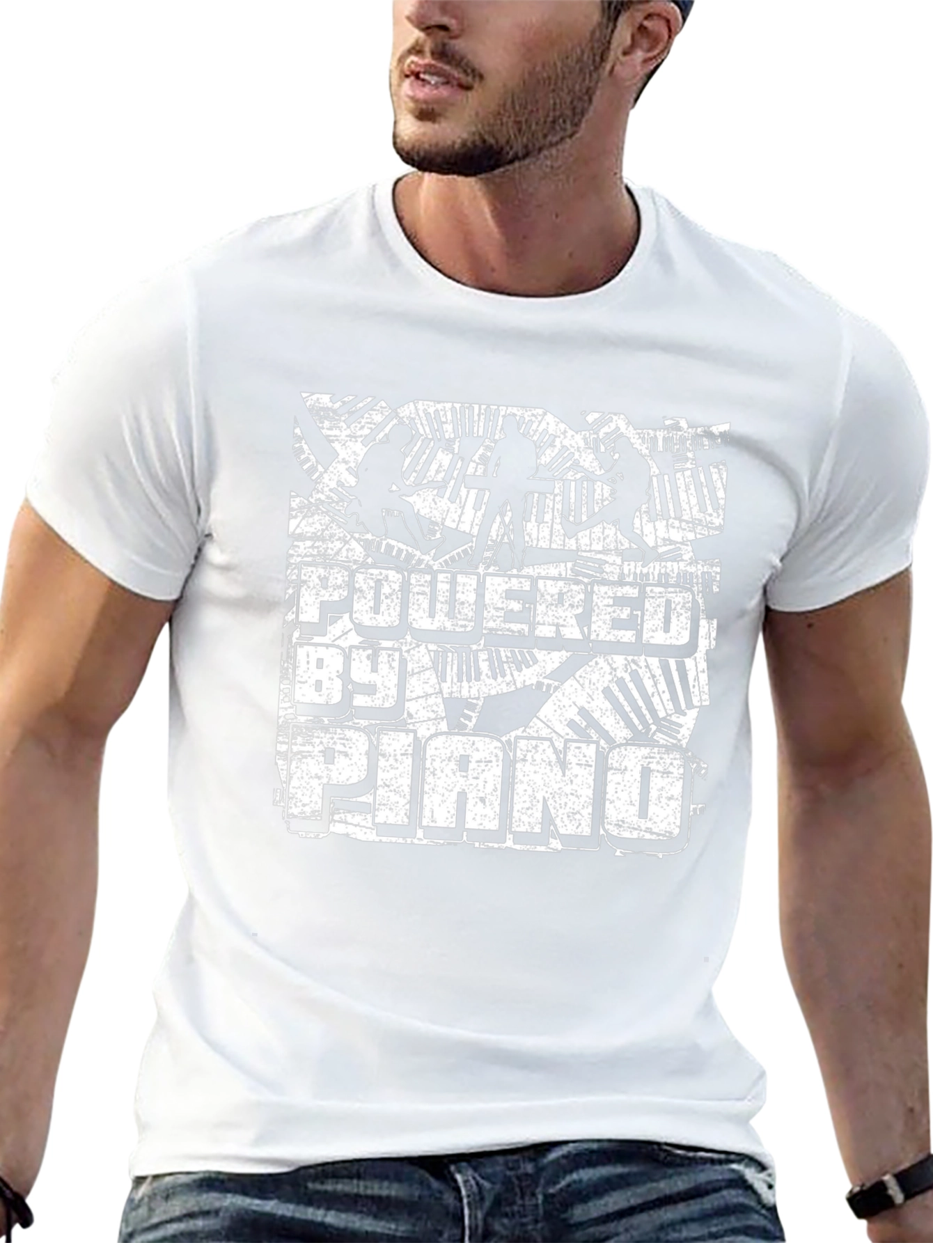 Powered by Piano Graphic Tee