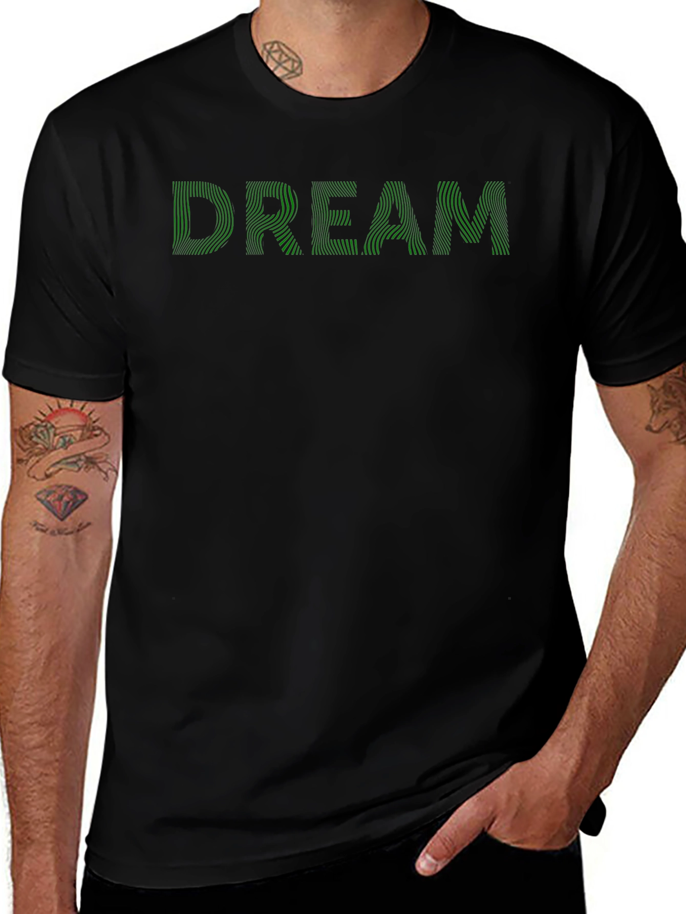 Dream Graphic Tee - Mens Black Short Sleeve