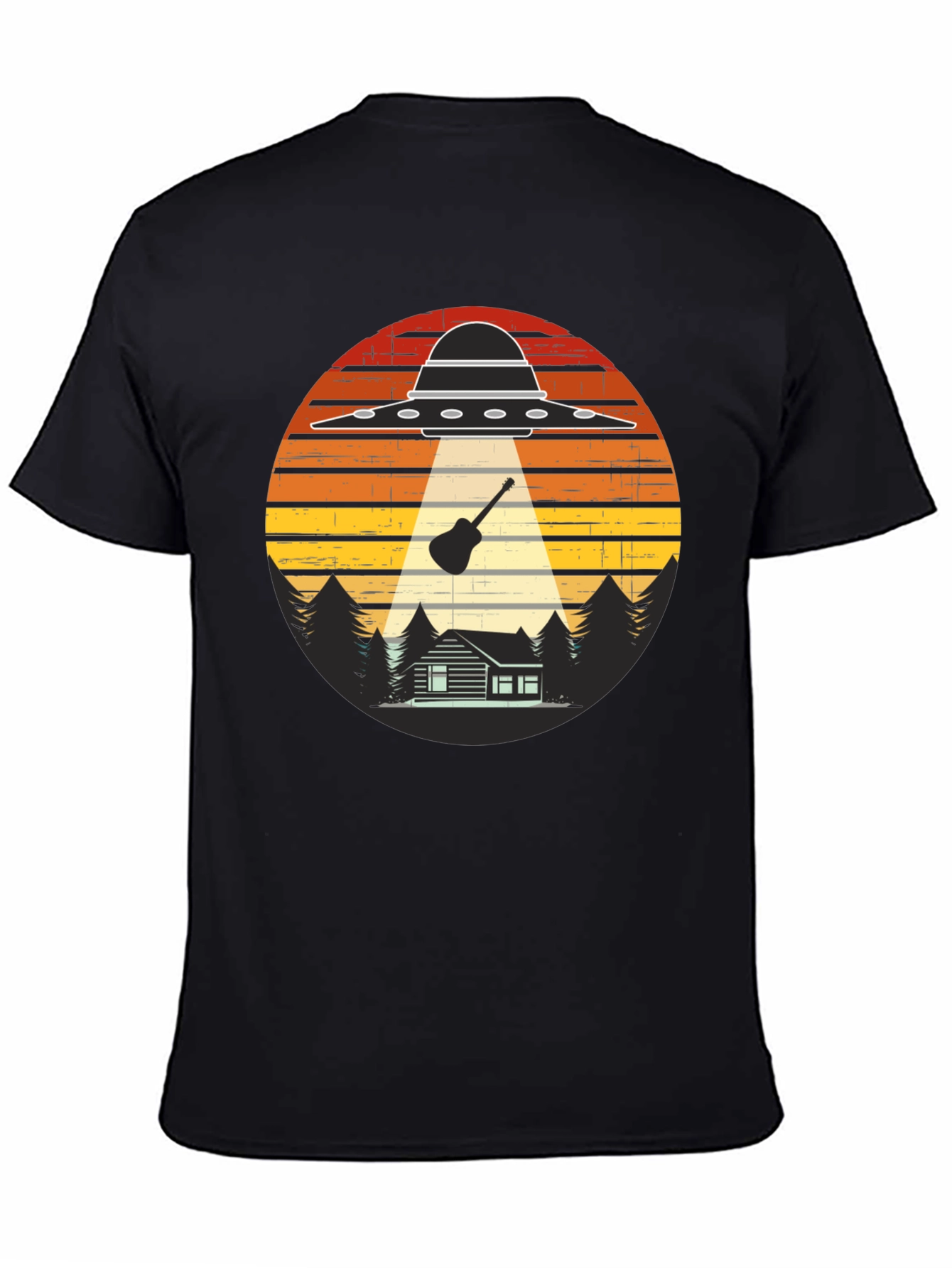 Alien Abduction Guitar T-Shirt