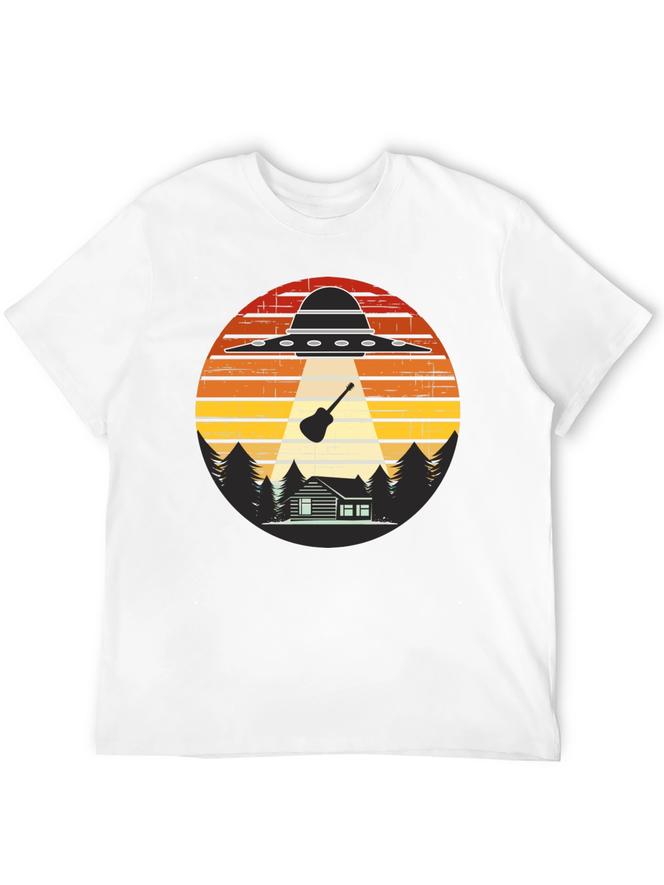 Alien Abduction Guitar T-Shirt