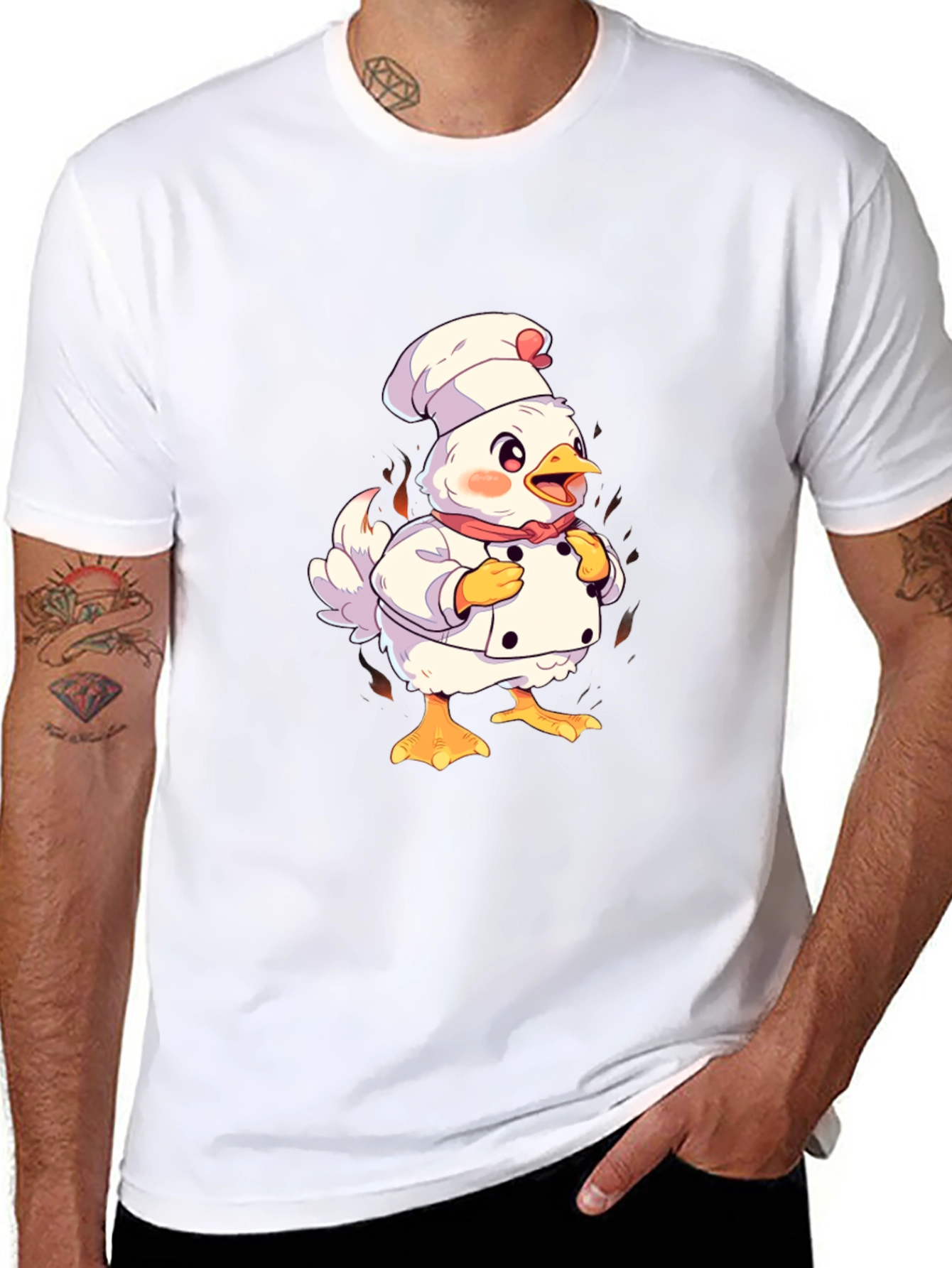 Chef Chicken Graphic T-Shirt
