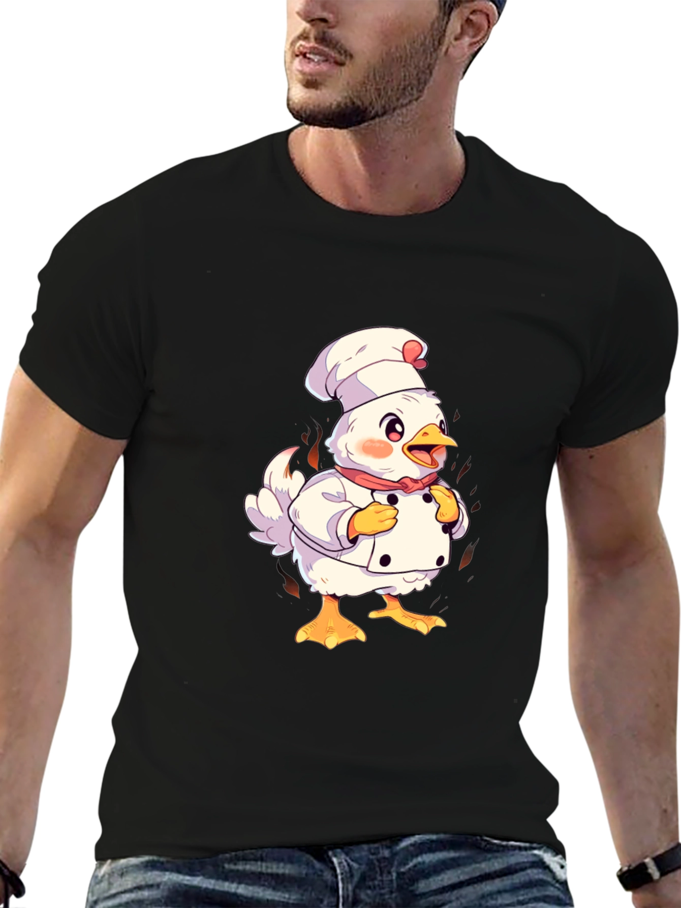 Chef Chicken Graphic T-Shirt
