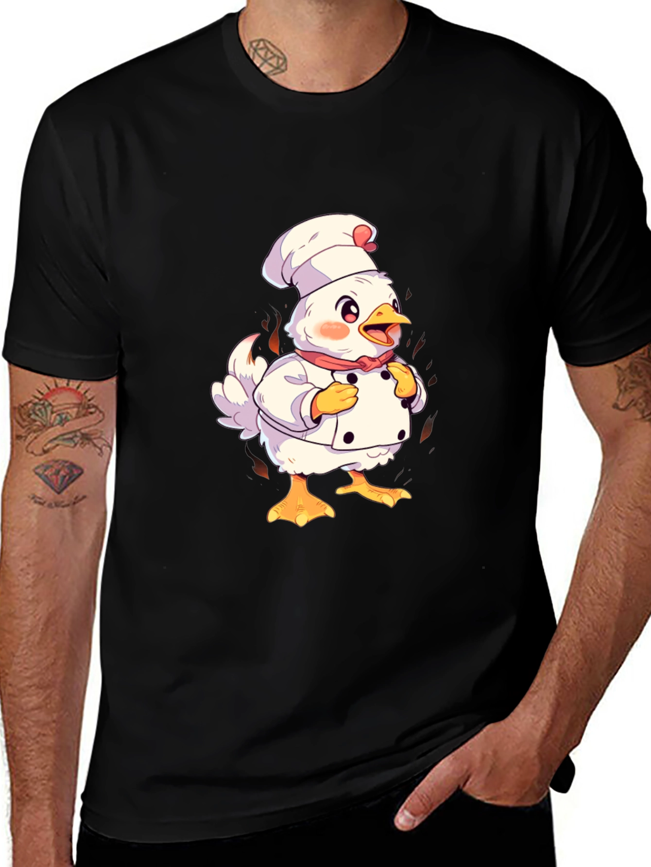 Chef Chicken Graphic T-Shirt