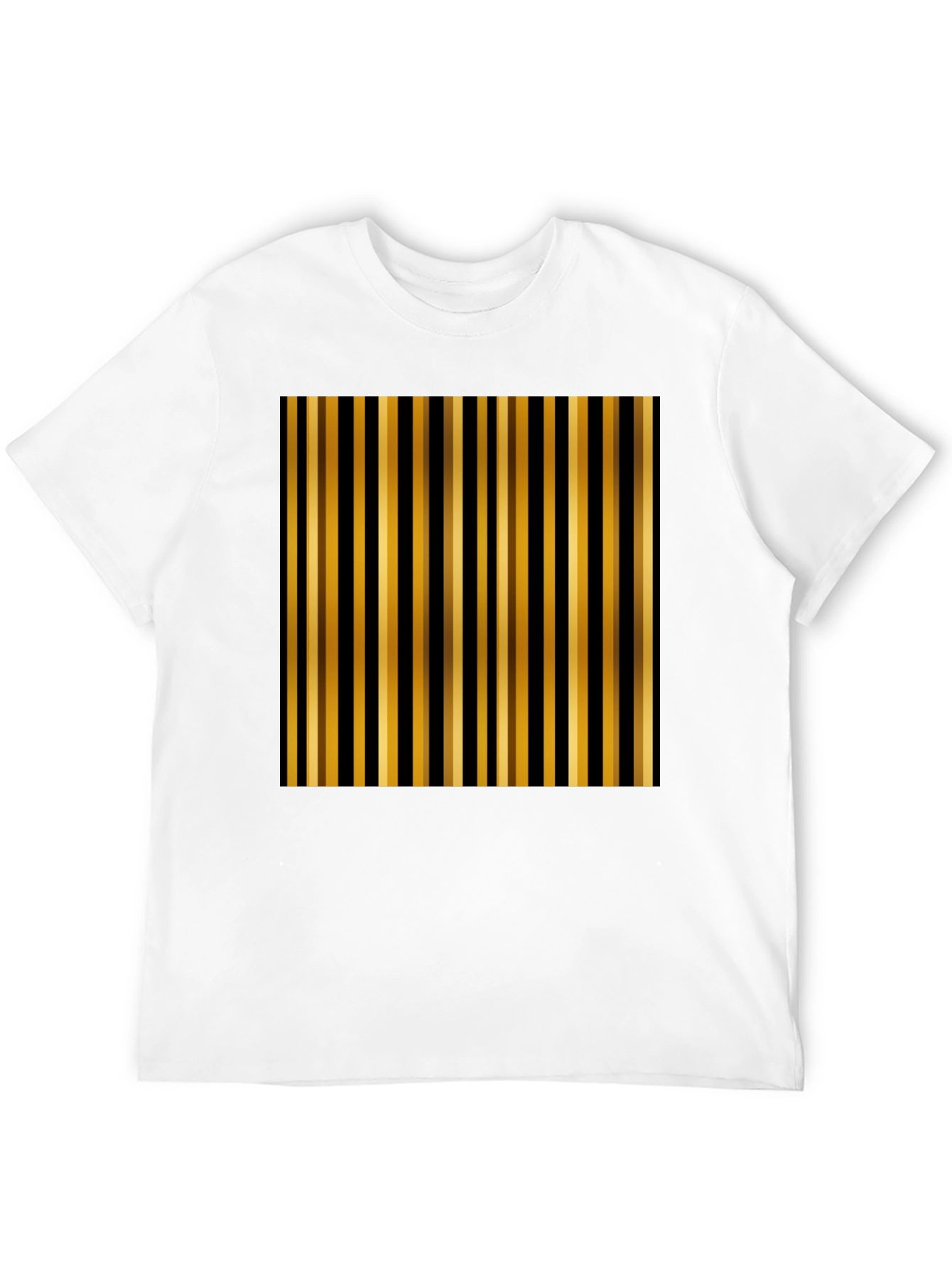 Stylish Striped Graphic Tee - Modern Casual Wear