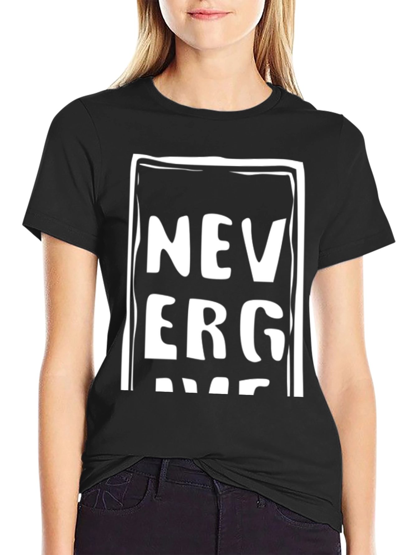 Never Give Up Graphic Tee - Stylish Comfort