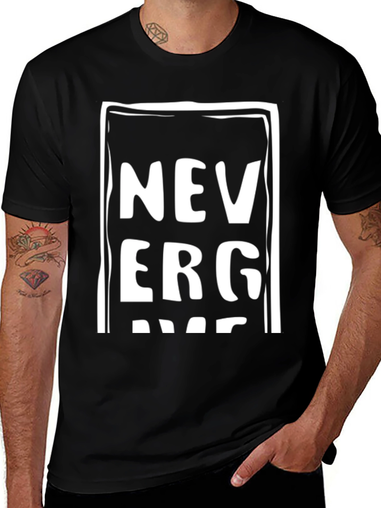 Never Give Up Graphic Tee - Stylish Comfort