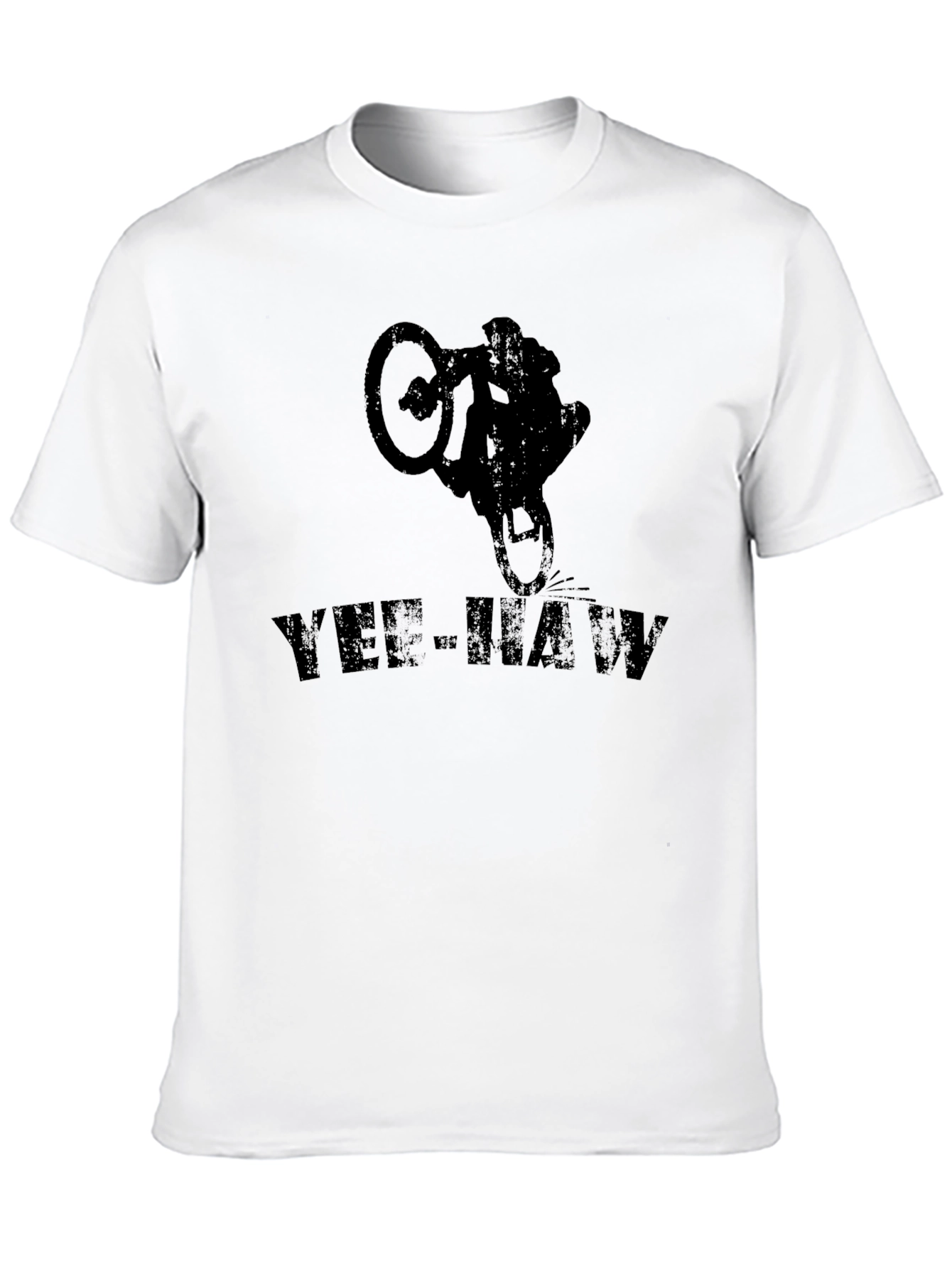 Yee-Haw Mountain Biker Graphic Tee - Black