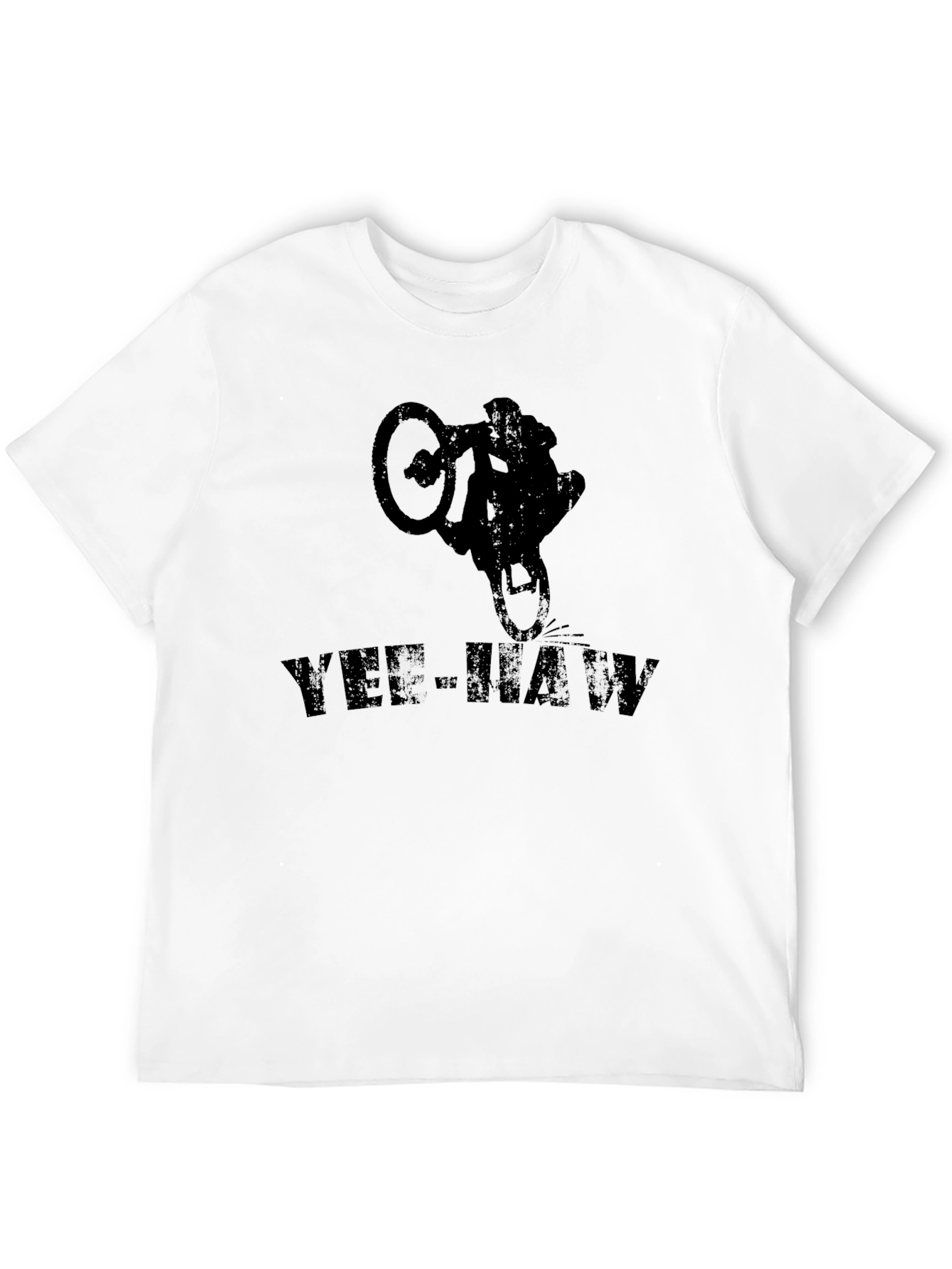 Yee-Haw Mountain Biker Graphic Tee - Black