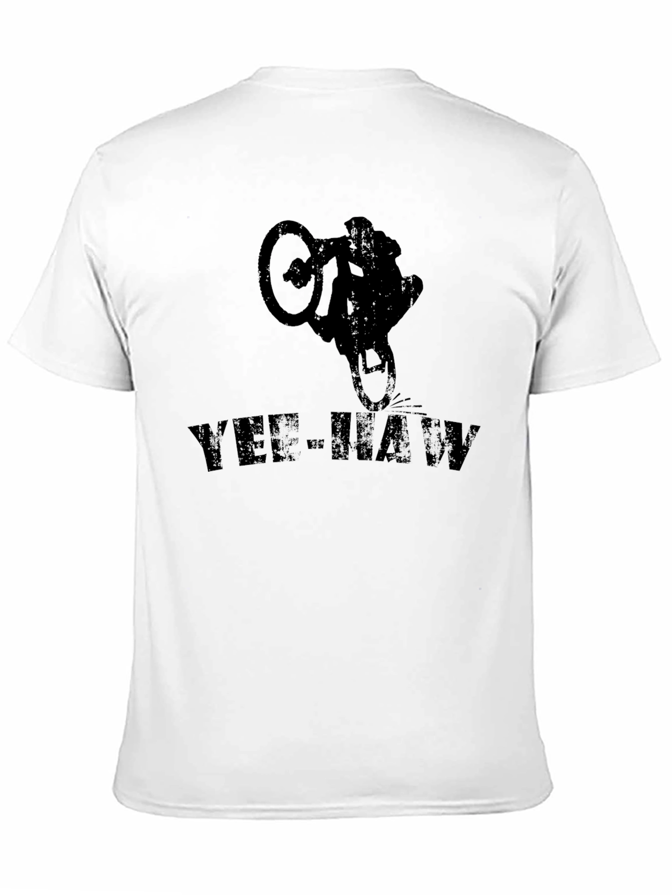 Yee-Haw Mountain Biker Graphic Tee - Black
