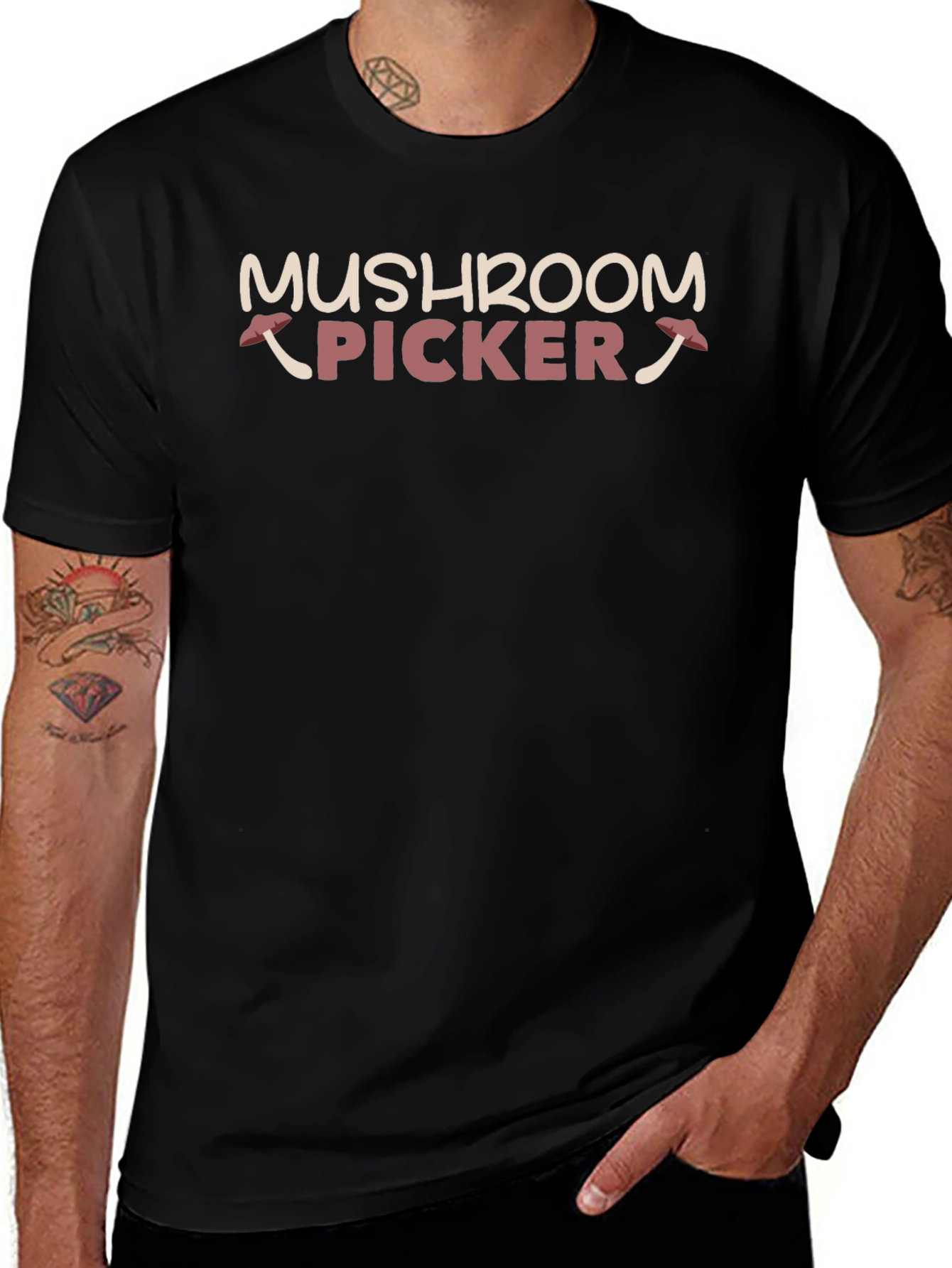Mushroom Picker Graphic Tee - Fun Gift!