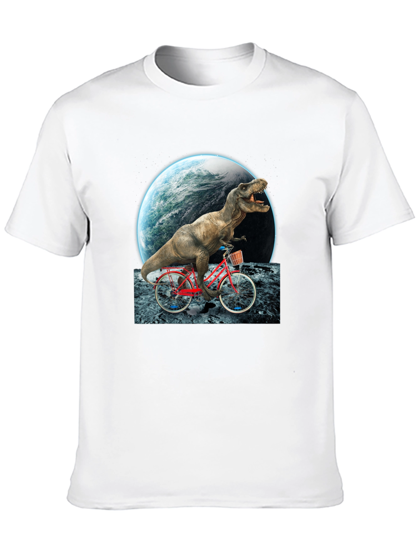 Dino Biker T-Shirt - Ride Through Space!