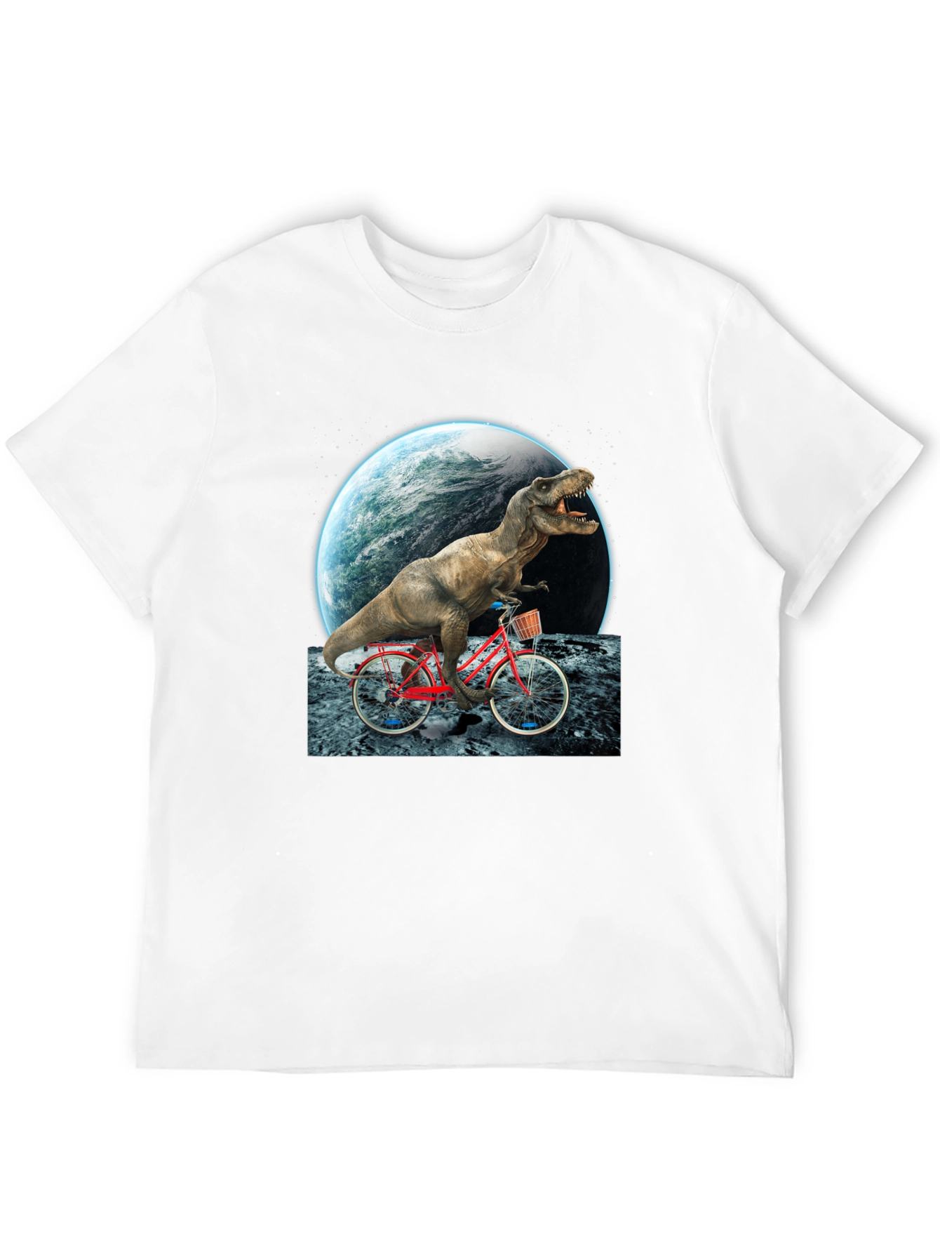 Dino Biker T-Shirt - Ride Through Space!