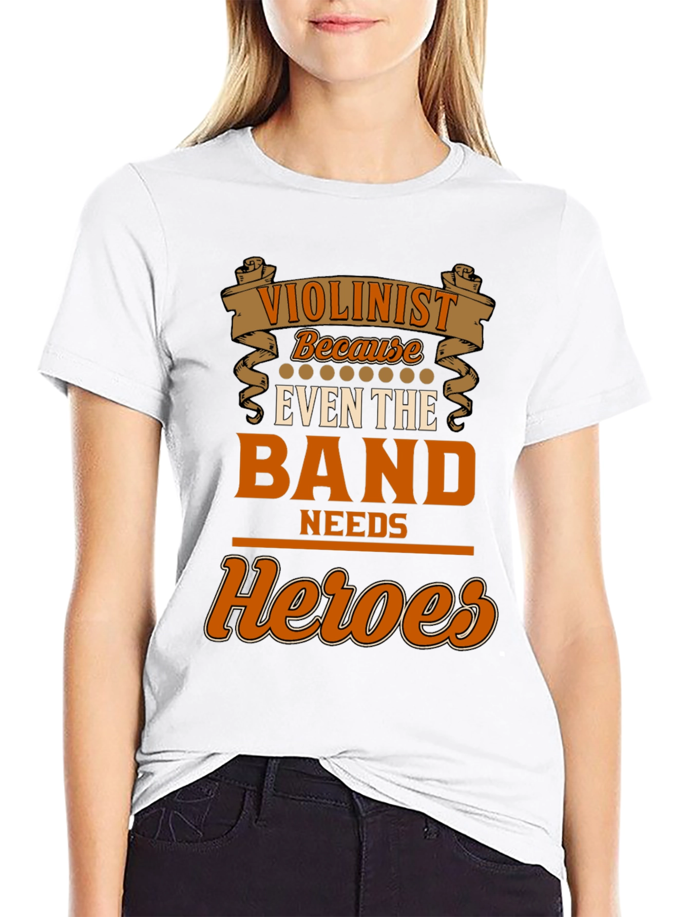 Violinist Heroes T-Shirt - Band Needs Heroes