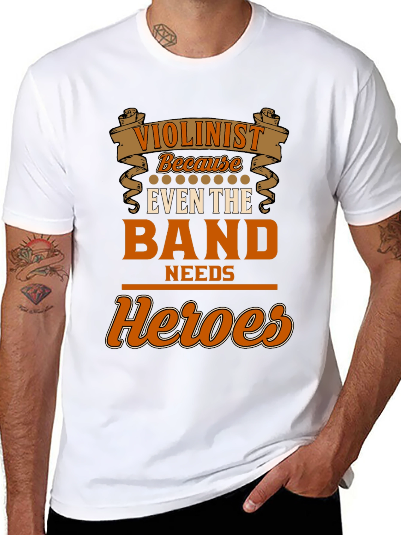 Violinist Heroes T-Shirt - Band Needs Heroes