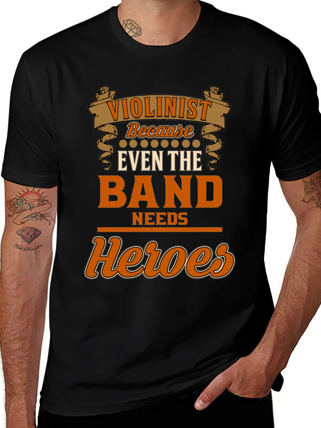 Violinist Heroes T-Shirt - Band Needs Heroes