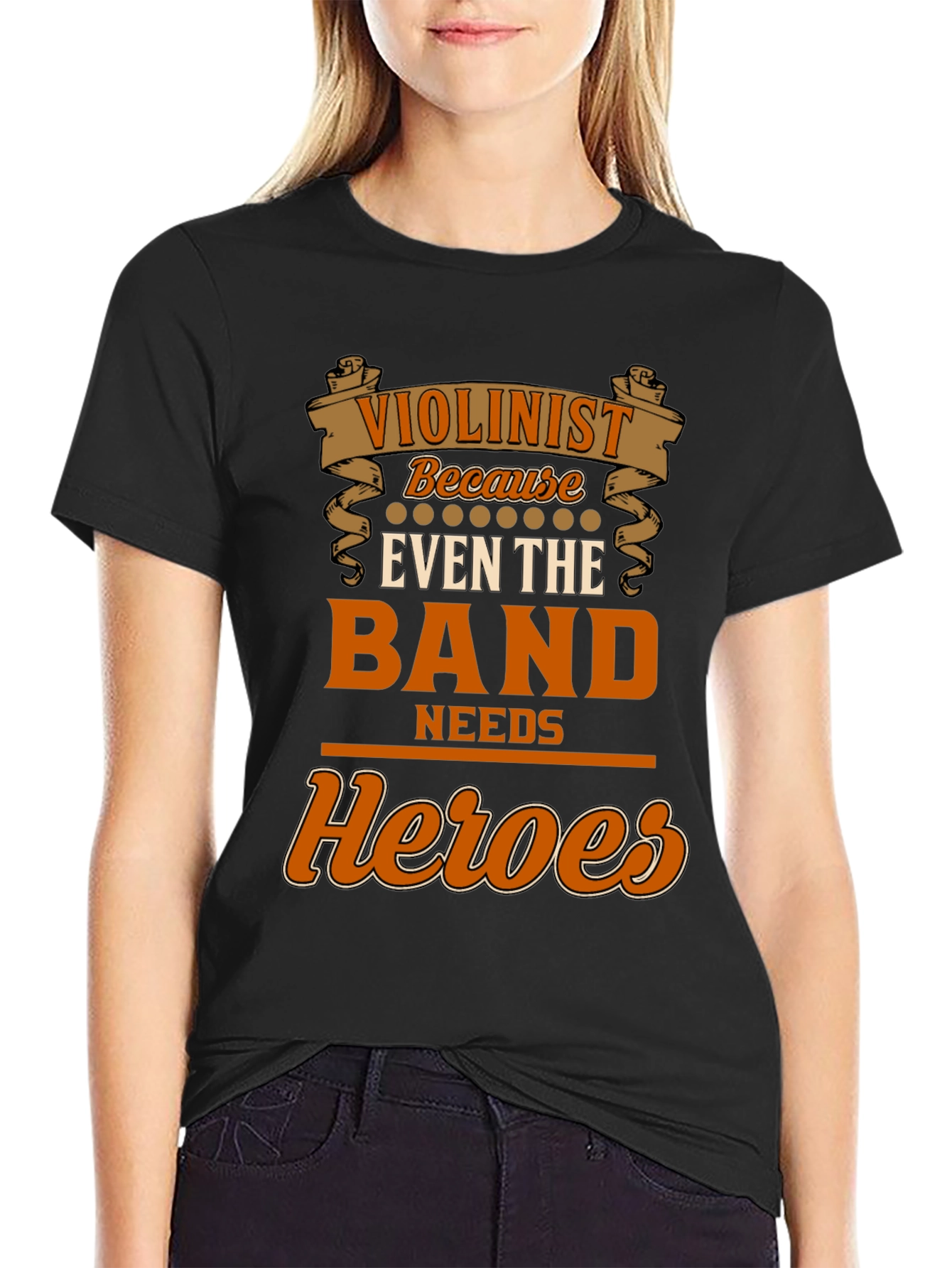 Violinist Heroes T-Shirt - Band Needs Heroes