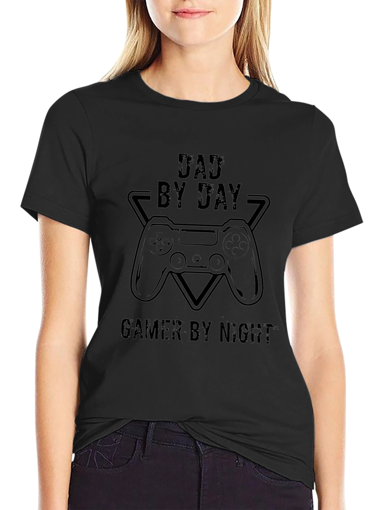 Dad By Day Gamer By Night Graphic Tee