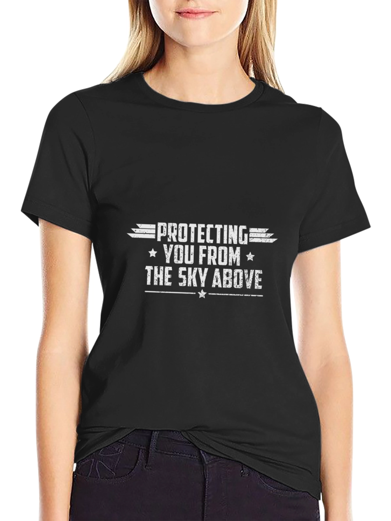 Protecting You From The Sky Above Graphic Tee