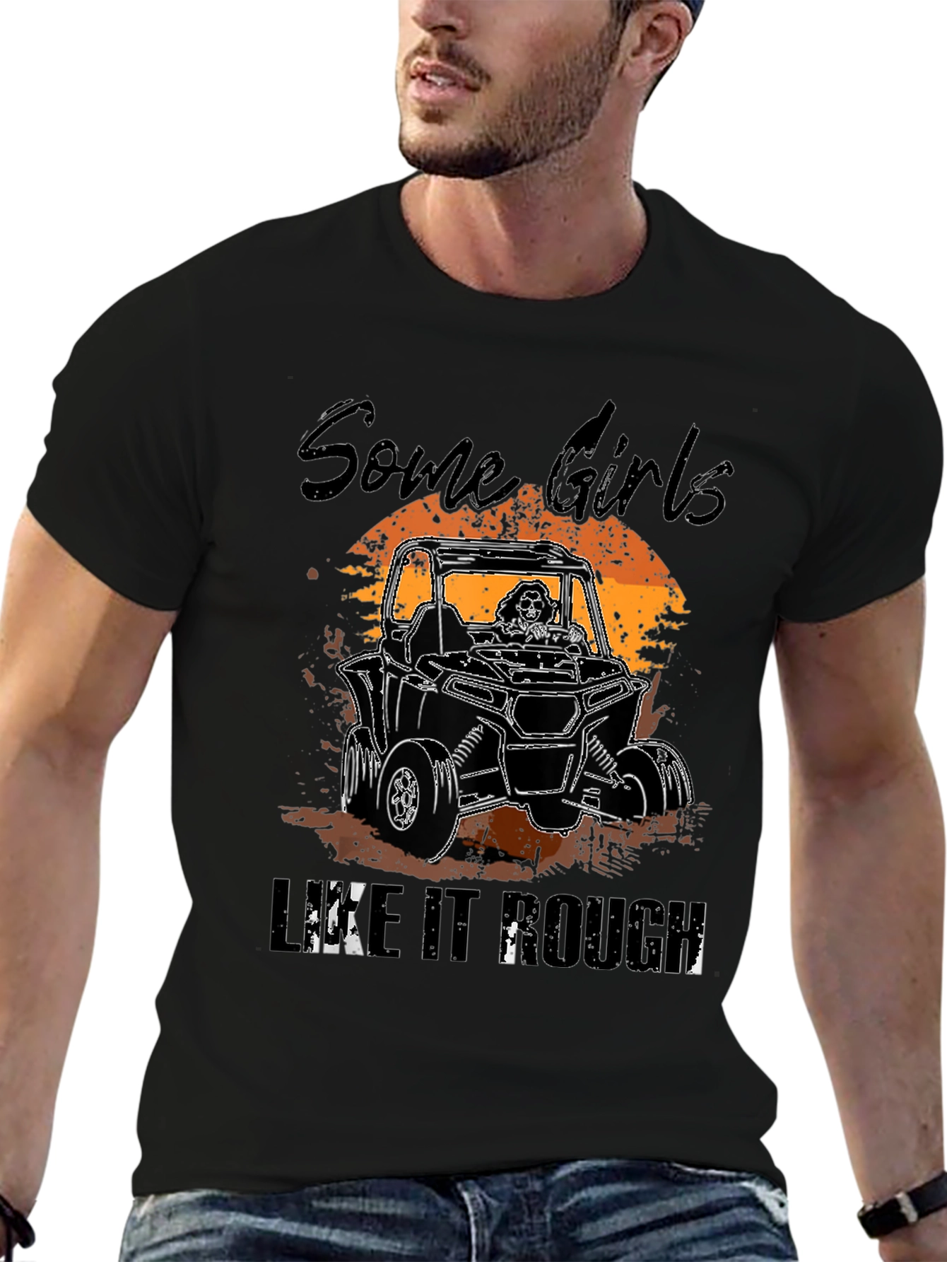 Some Girls Like It Rough Black T-Shirt
