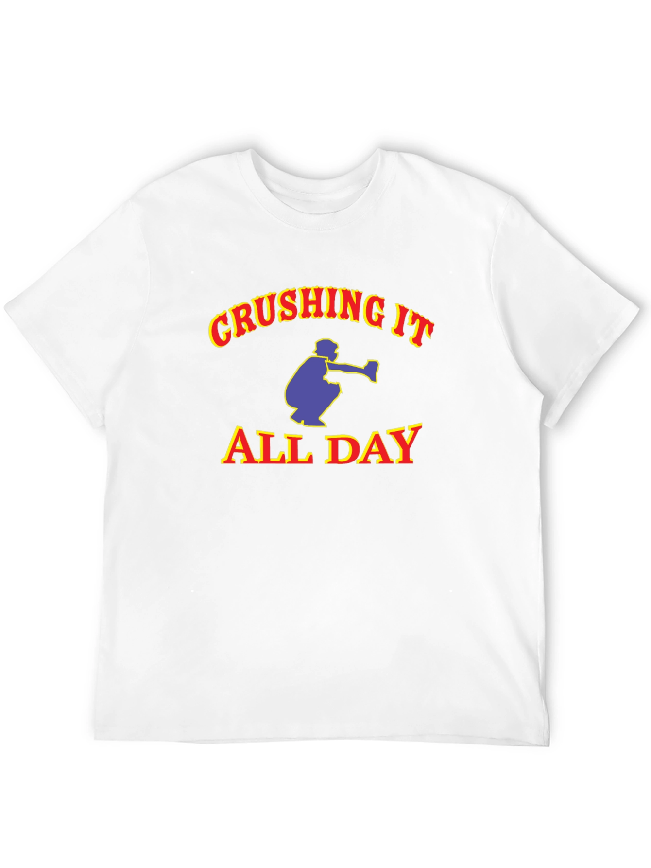 Crushing It All Day Graphic Tee - Black