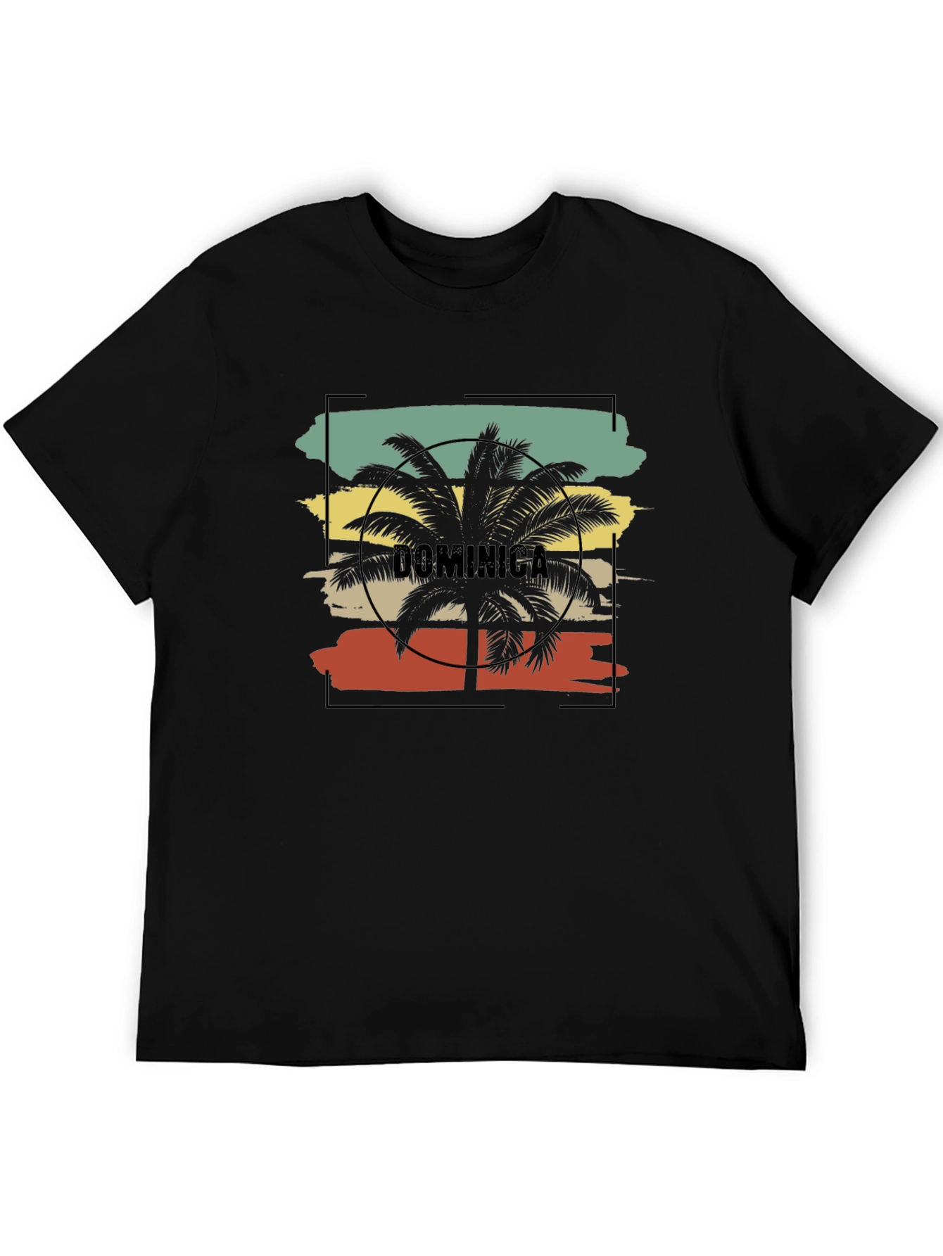 Dominica Palm Tree Graphic Tee - Island Style