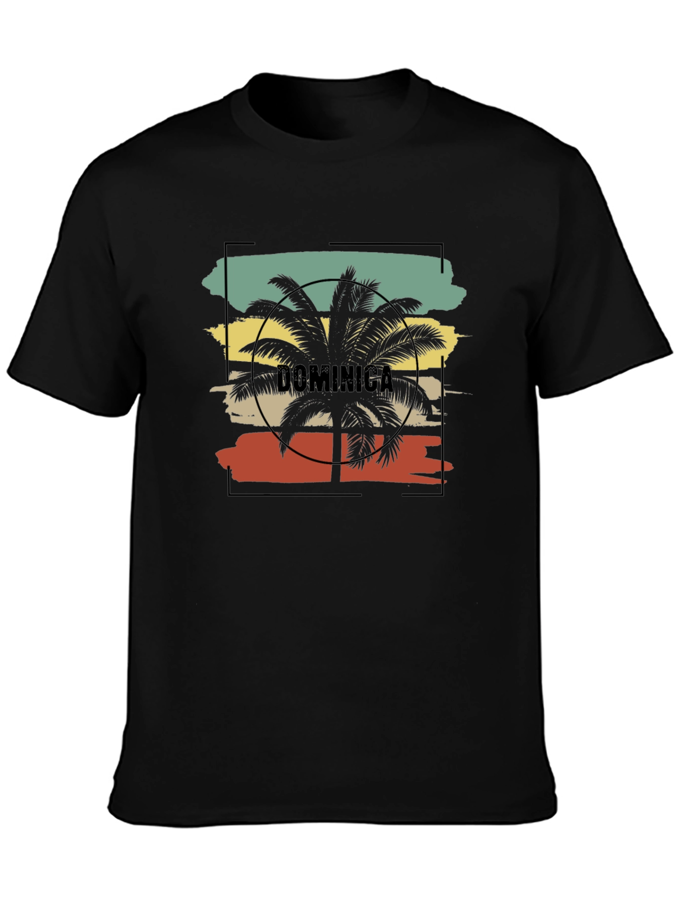 Dominica Palm Tree Graphic Tee - Island Style