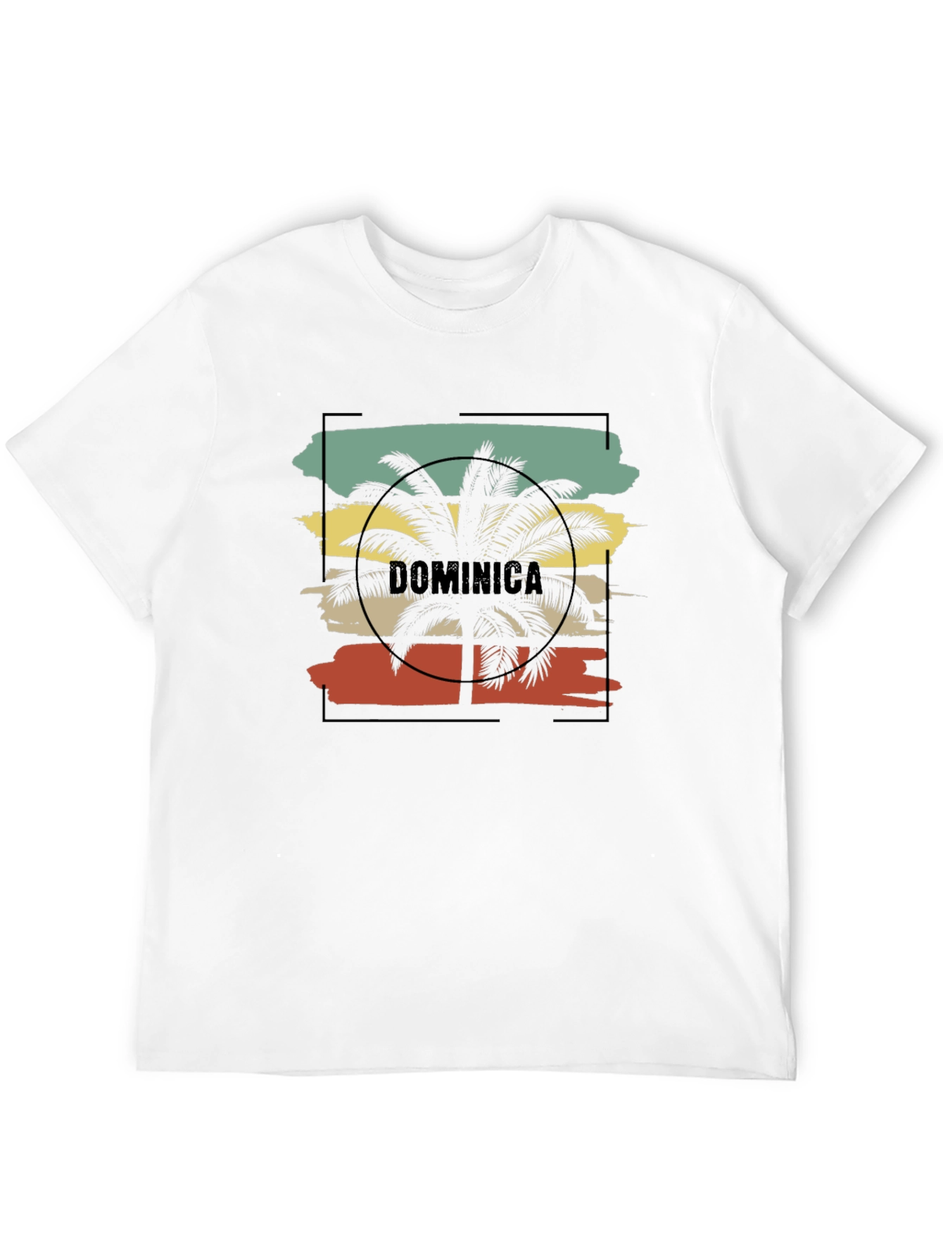 Dominica Palm Tree Graphic Tee - Island Style