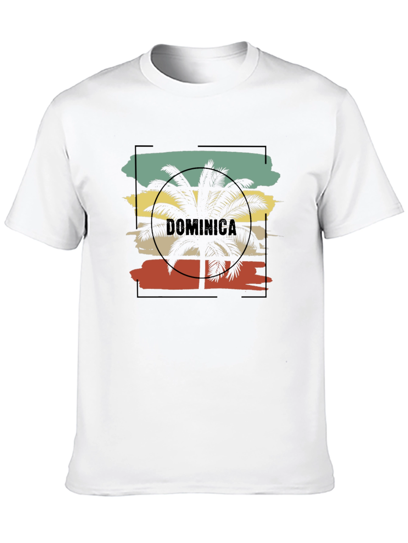 Dominica Palm Tree Graphic Tee - Island Style