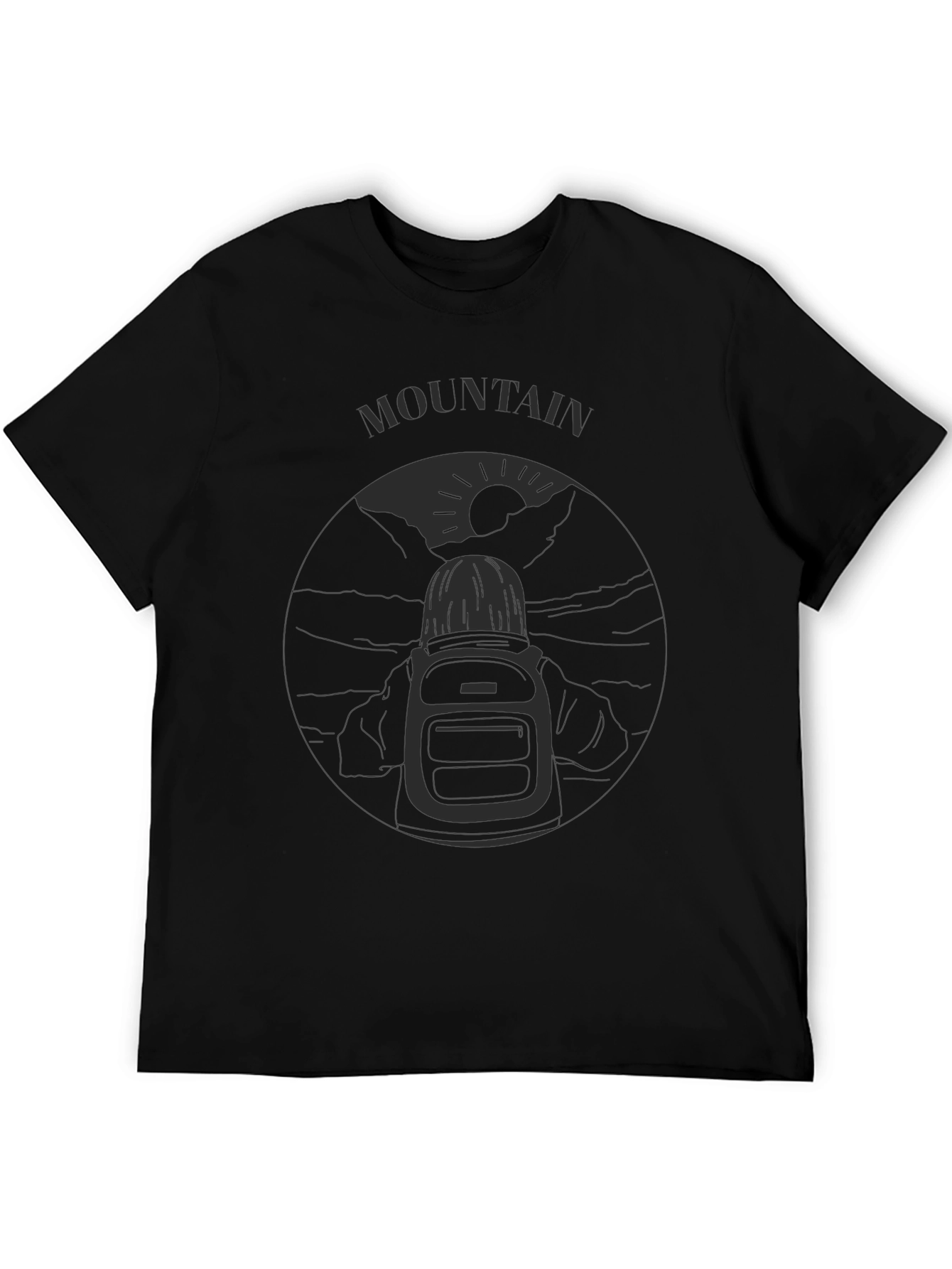 Mountain Adventure T-Shirt - Black Graphic Tee