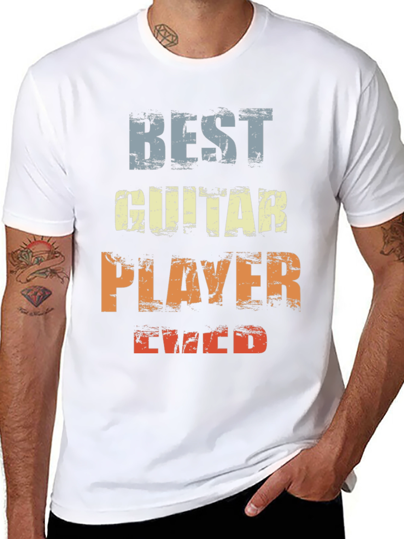 Best Guitar Player Ever Graphic Tee - Black